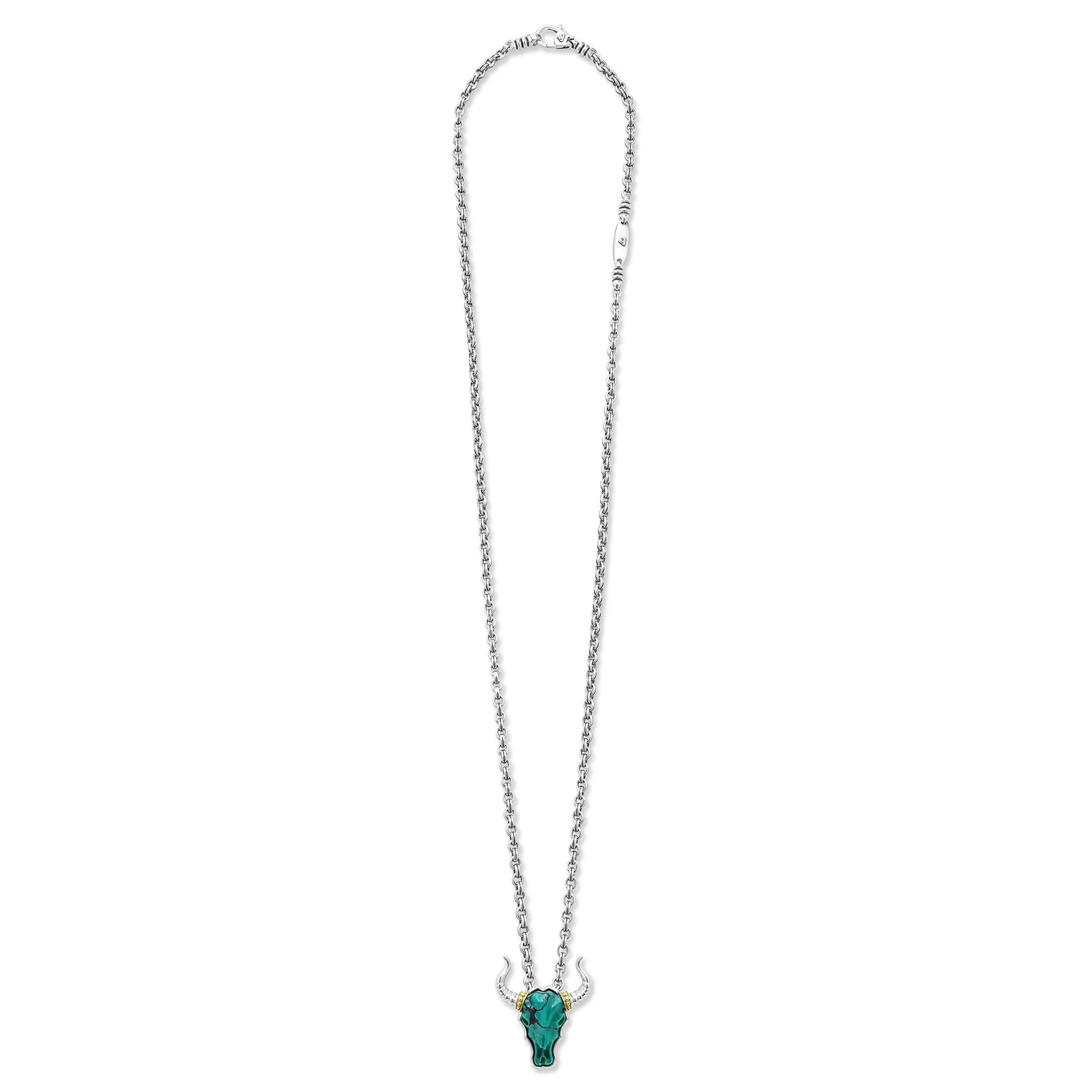 Anthem Turquoise Long Horn Amulet Necklace sold by LAGOS product image thumbnail 3