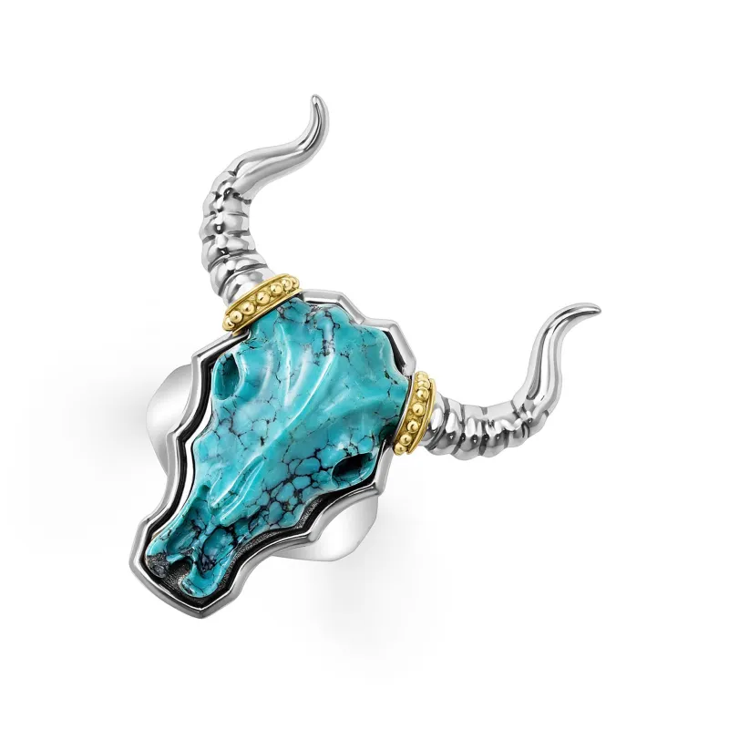 Anthem Turquoise Long Horn Ring sold by LAGOS