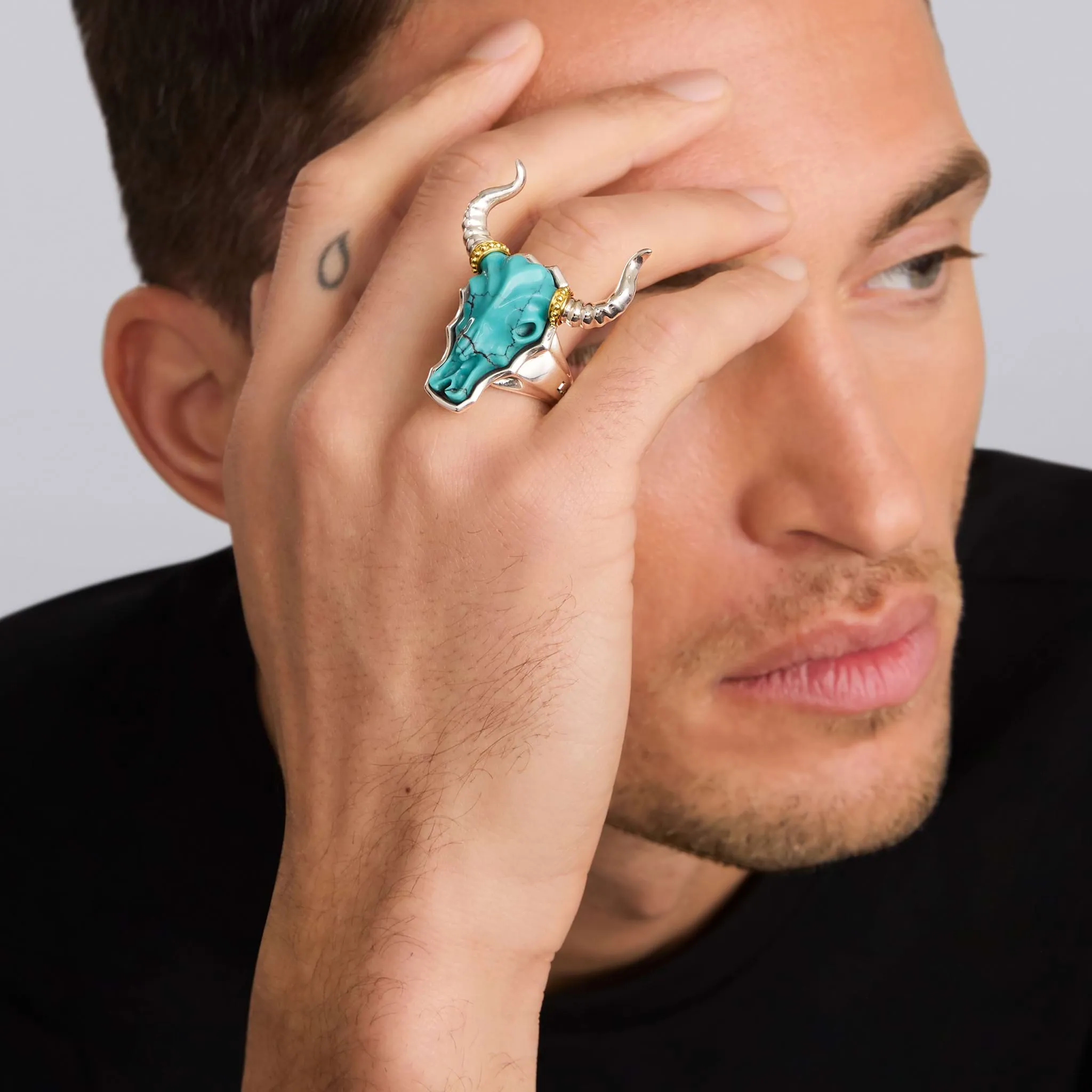 Anthem Turquoise Long Horn Ring sold by LAGOS product image thumbnail 2