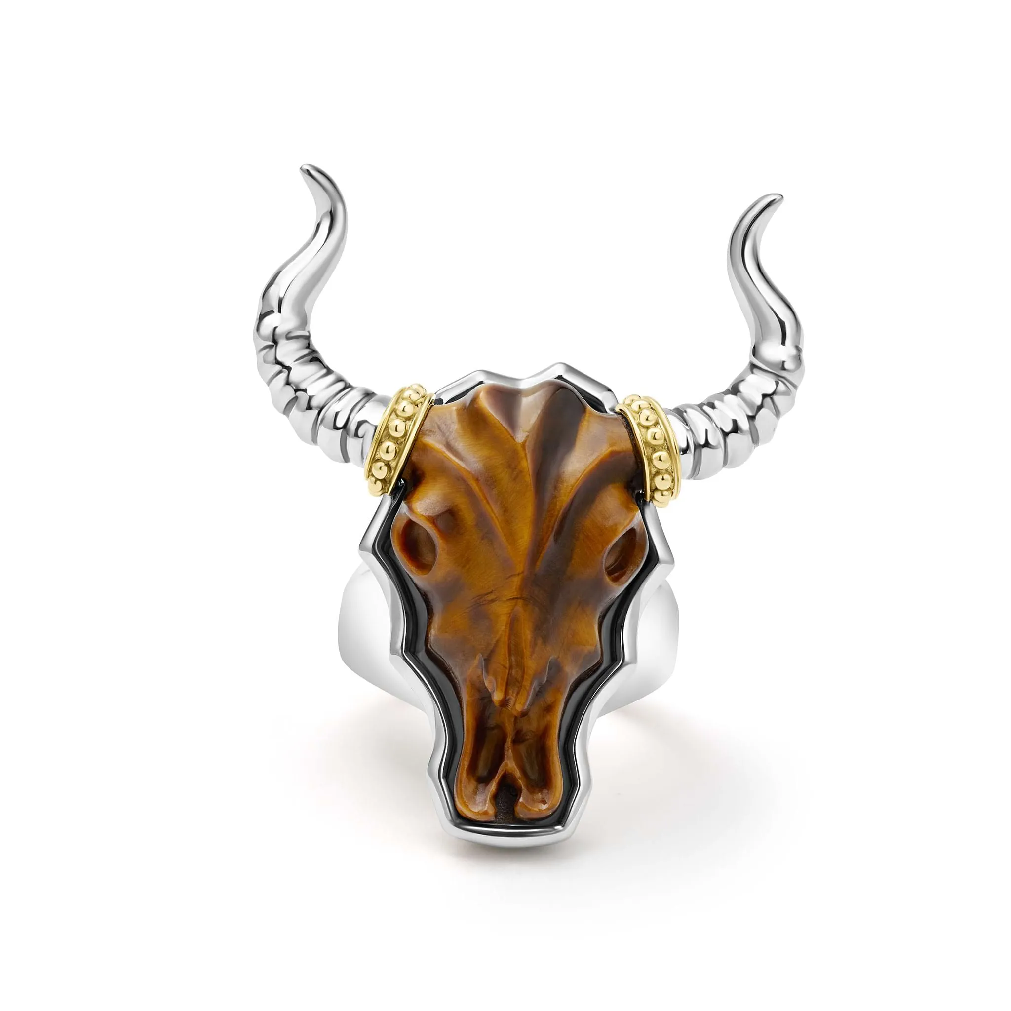 Anthem Tiger Eye Long Horn Ring sold by LAGOS product image thumbnail 3