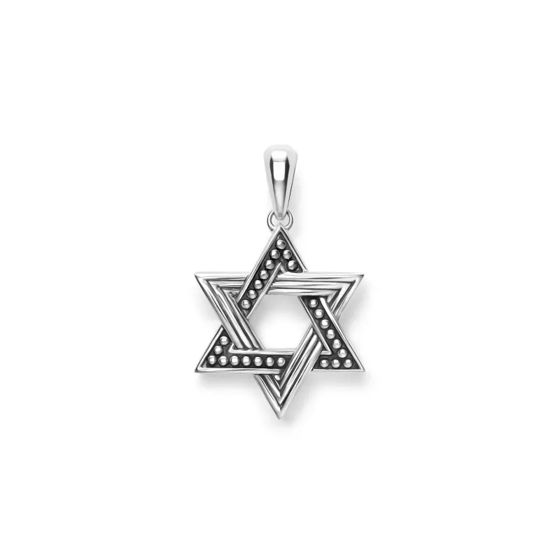 Anthem Large Silver Star of David Amulet sold by LAGOS