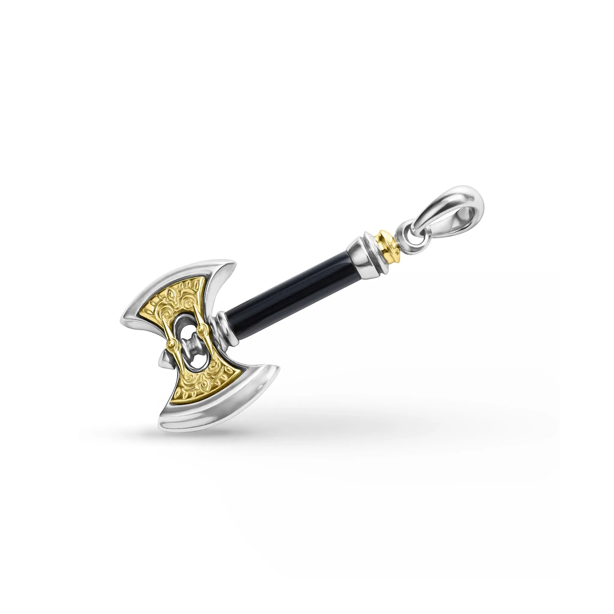 Anthem Small Black Agate Axe Amulet sold by LAGOS product image thumbnail 3