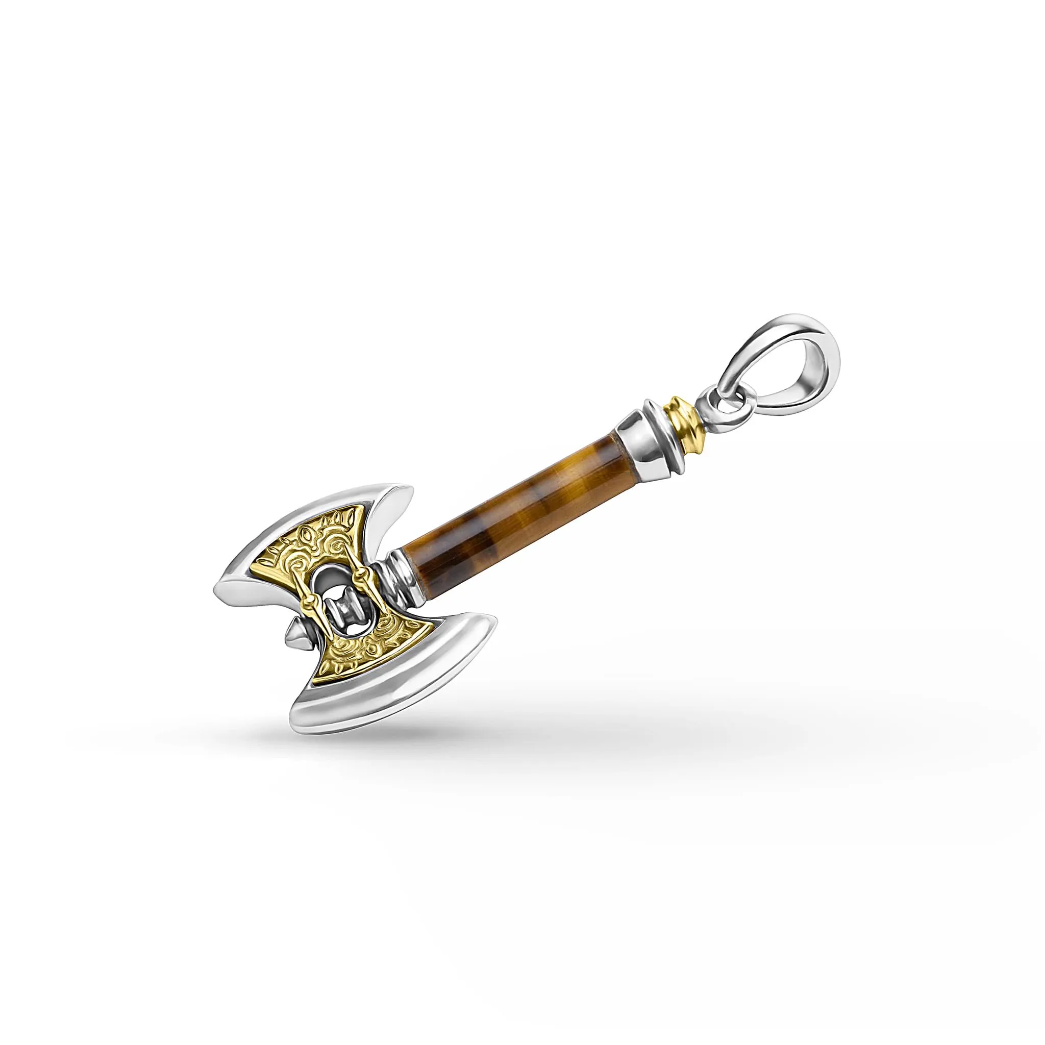 Anthem Small Tiger Eye Axe Amulet sold by LAGOS product image thumbnail 3