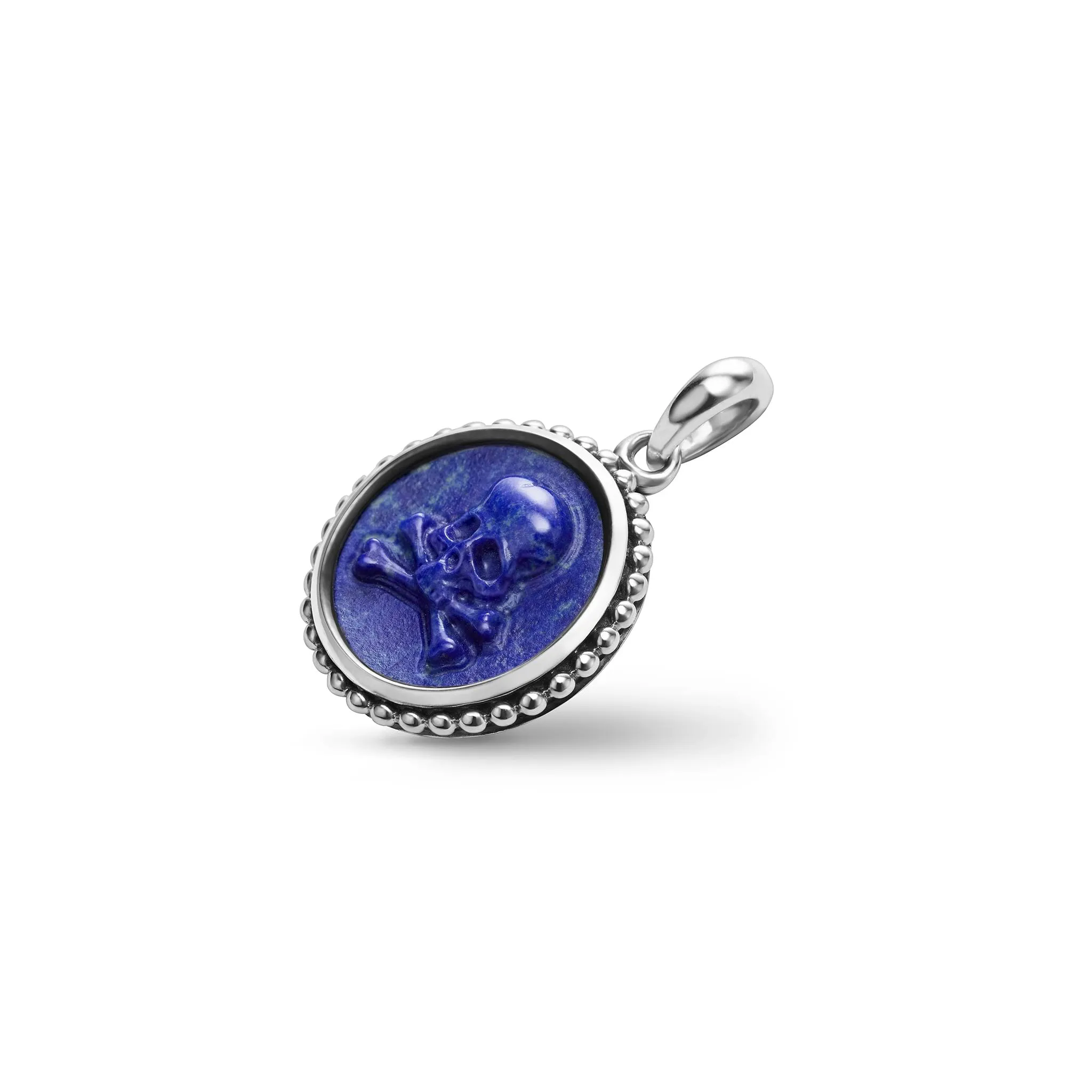 Anthem Small Lapis Skull Crossbone Amulet sold by LAGOS product image thumbnail 3