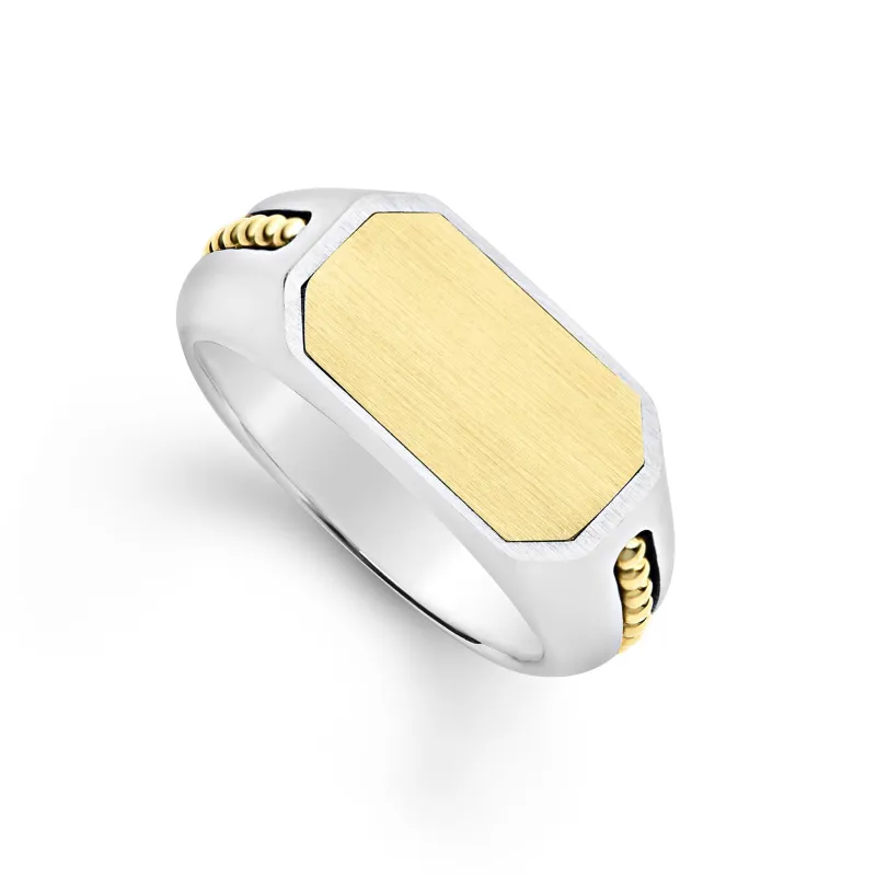 Anthem Two-Tone Octagon Ring sold by LAGOS