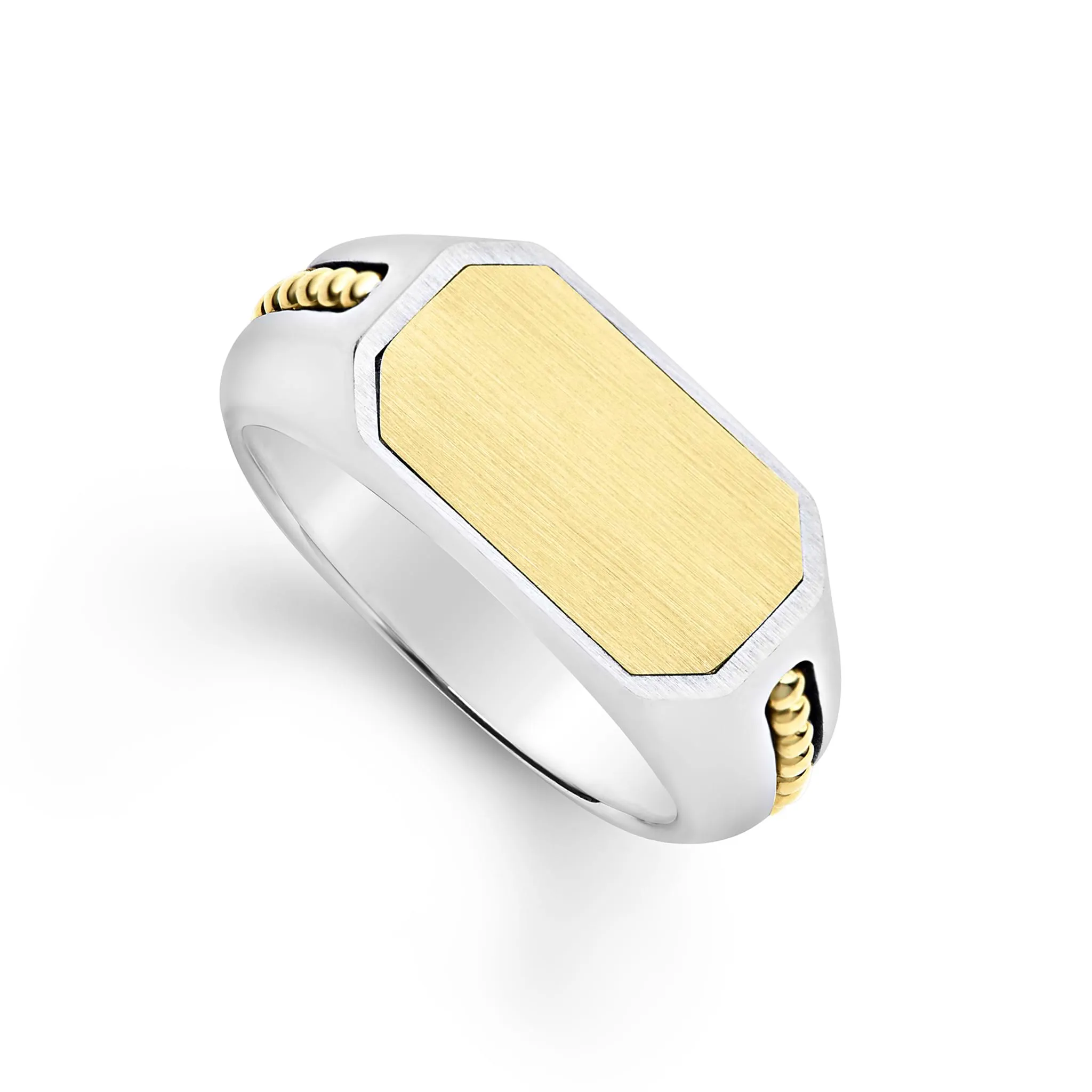 Anthem Two-Tone Octagon Ring sold by LAGOS