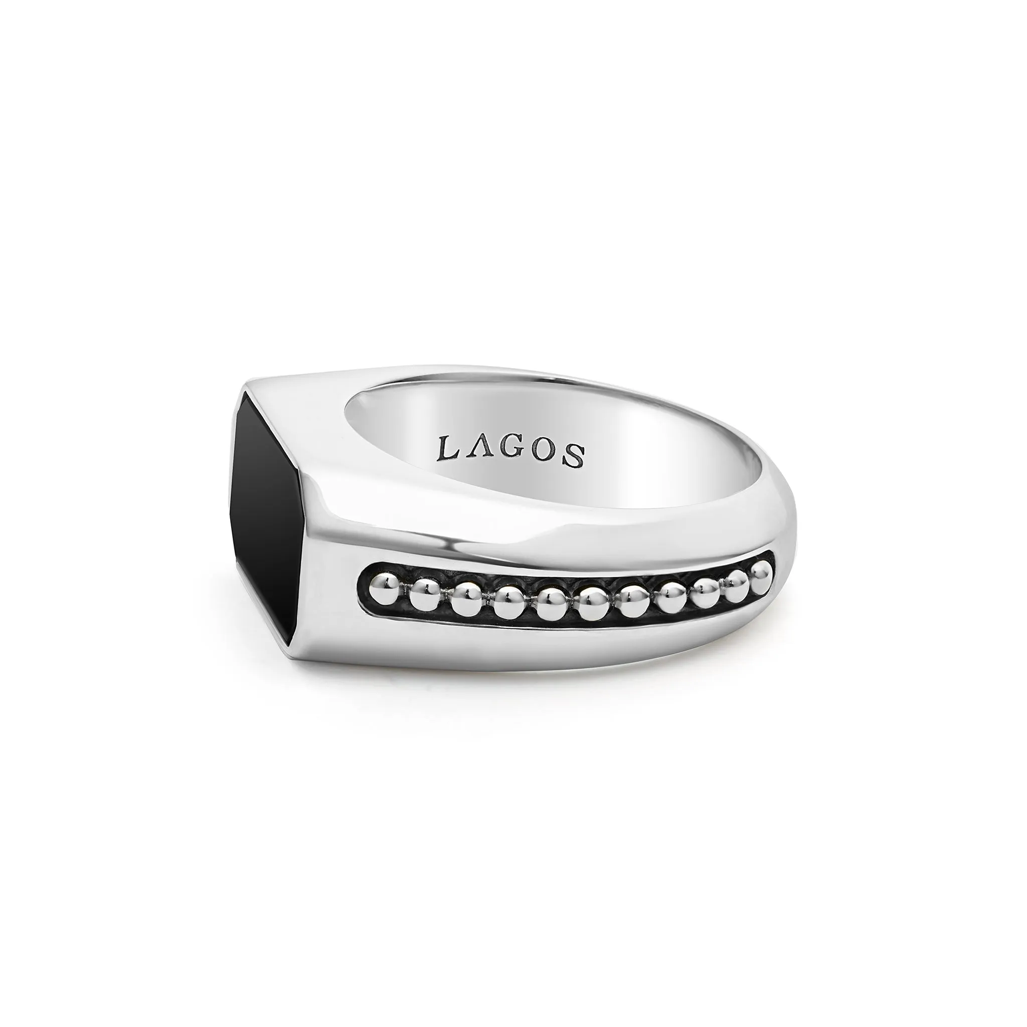 Anthem Onyx Octagon Ring sold by LAGOS product image thumbnail 4