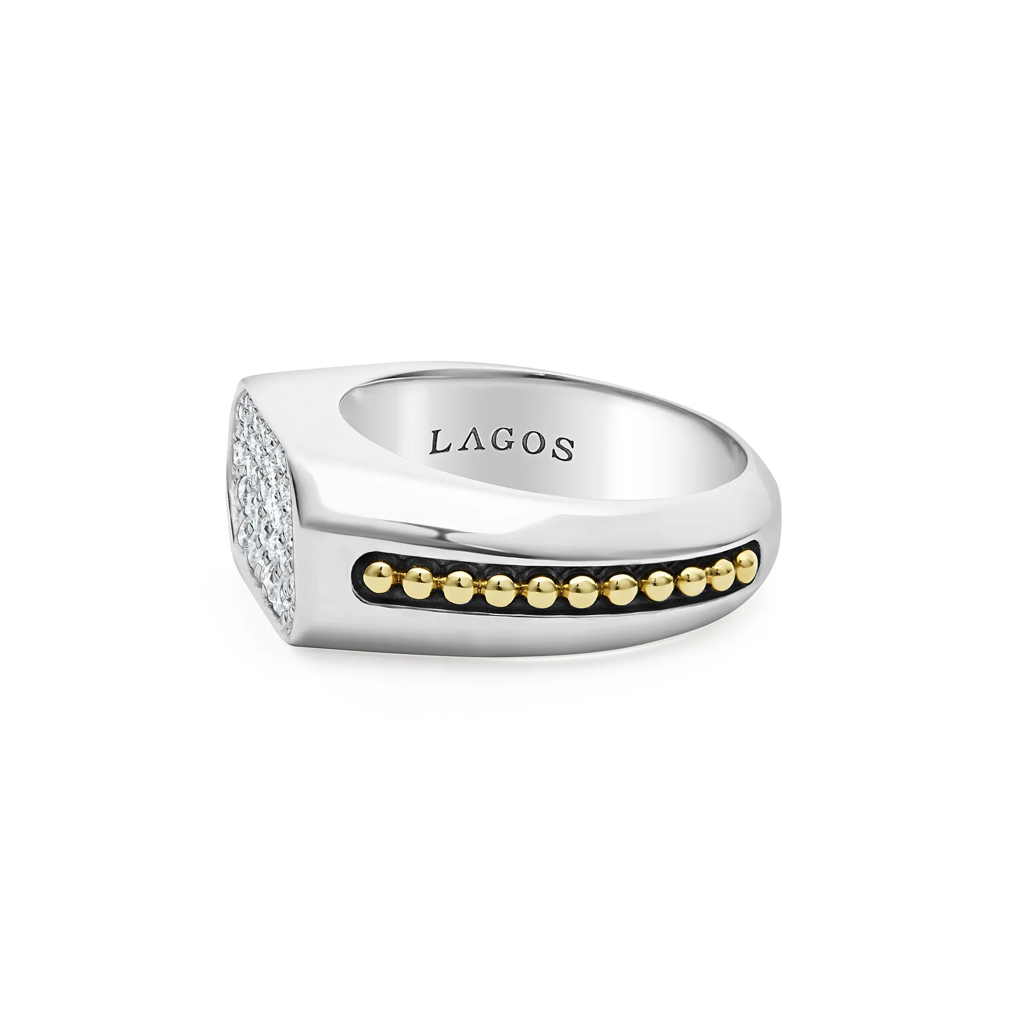 Anthem Two-Tone Octagon Diamond Ring sold by LAGOS product image thumbnail 3