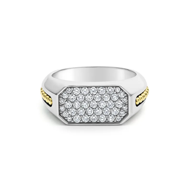 Anthem Two-Tone Octagon Diamond Ring sold by LAGOS