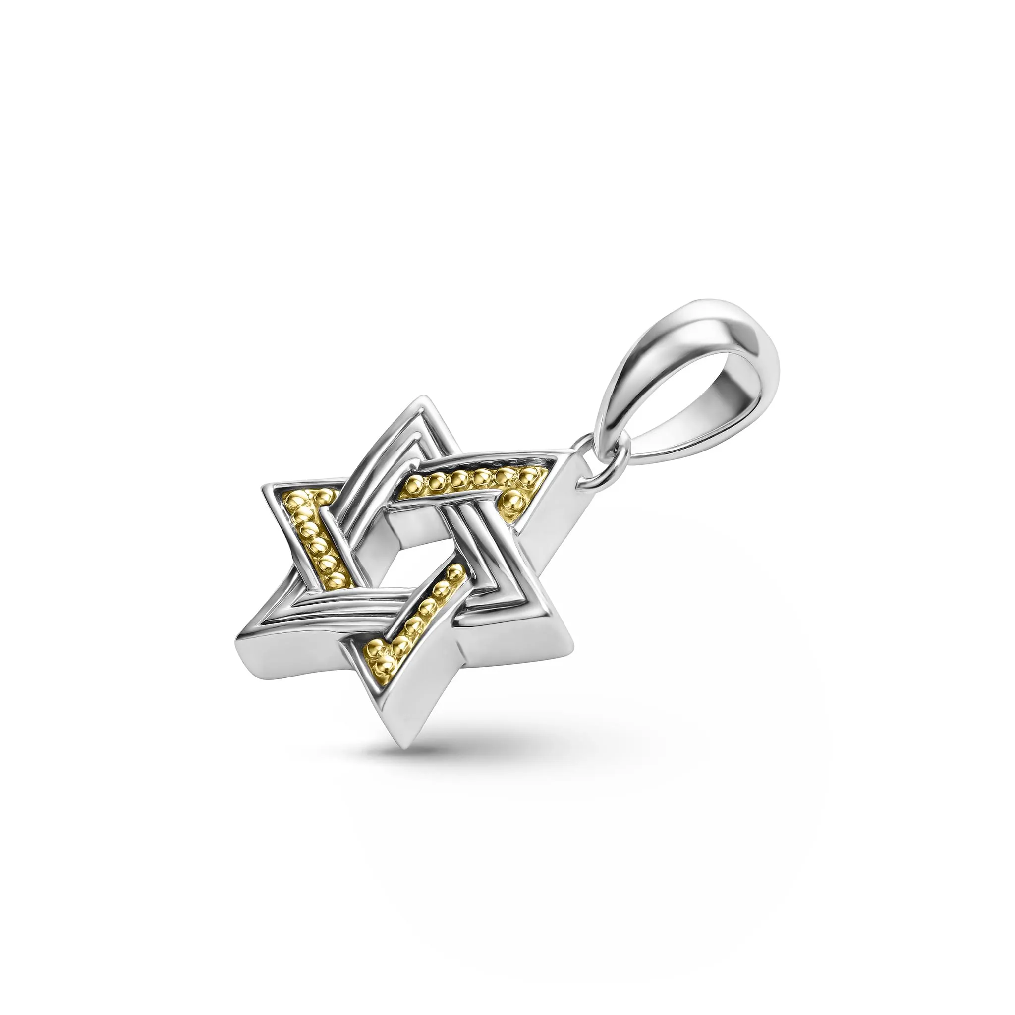 Anthem Small Two-Tone Star of David Amulet sold by LAGOS product image thumbnail 3