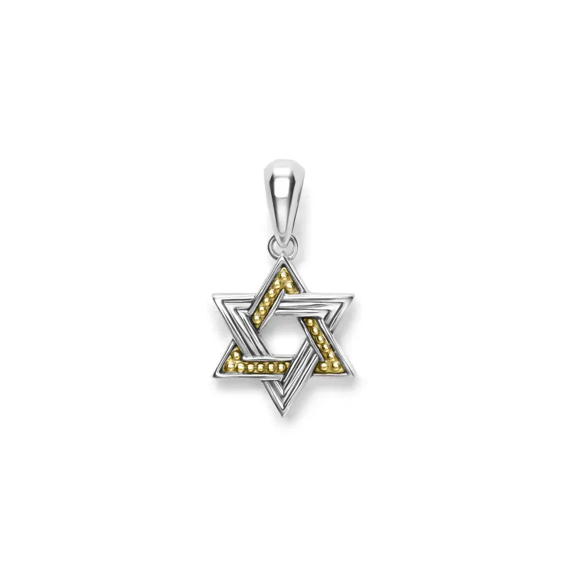 Anthem Small Two-Tone Star of David Amulet sold by LAGOS