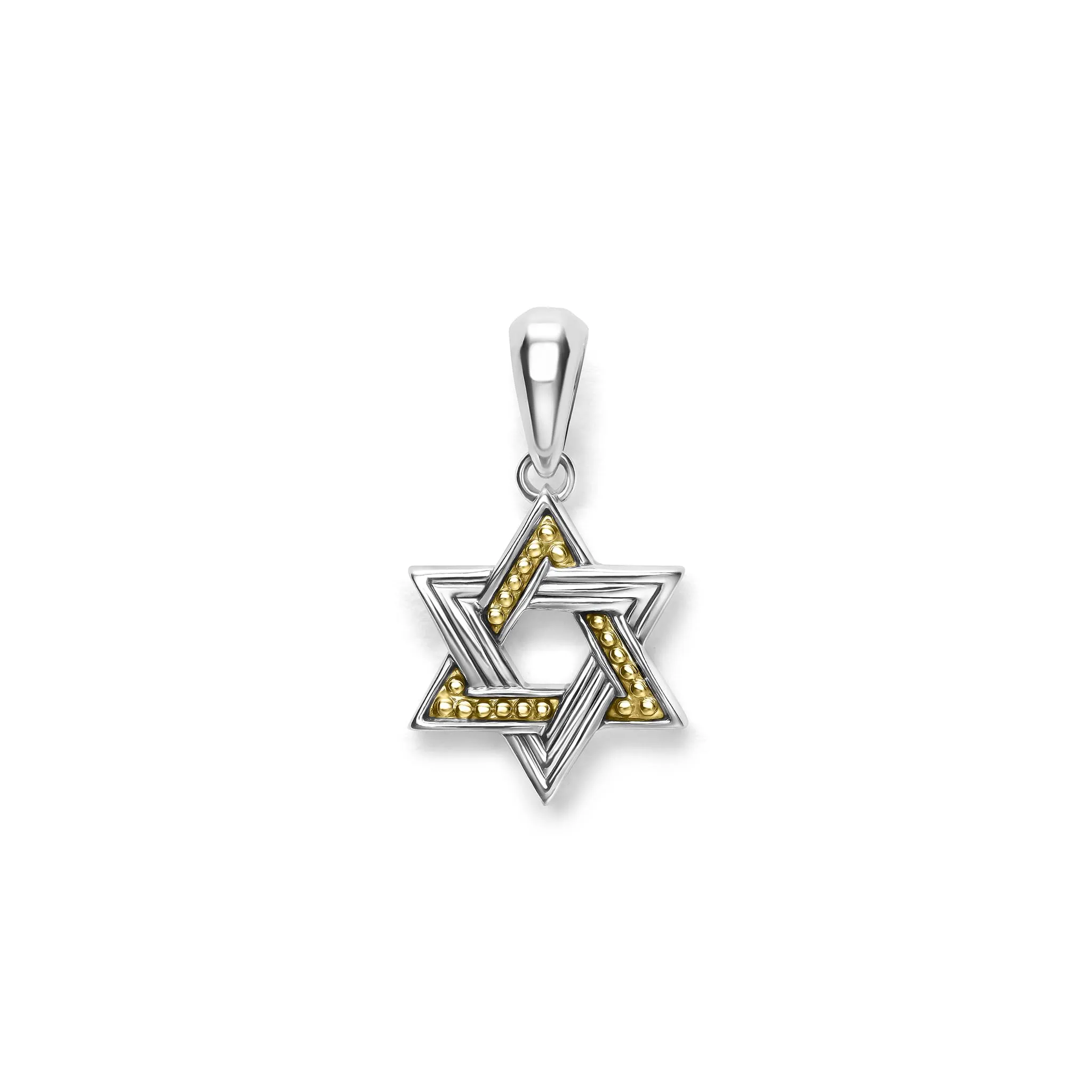 Anthem Small Two-Tone Star of David Amulet sold by LAGOS