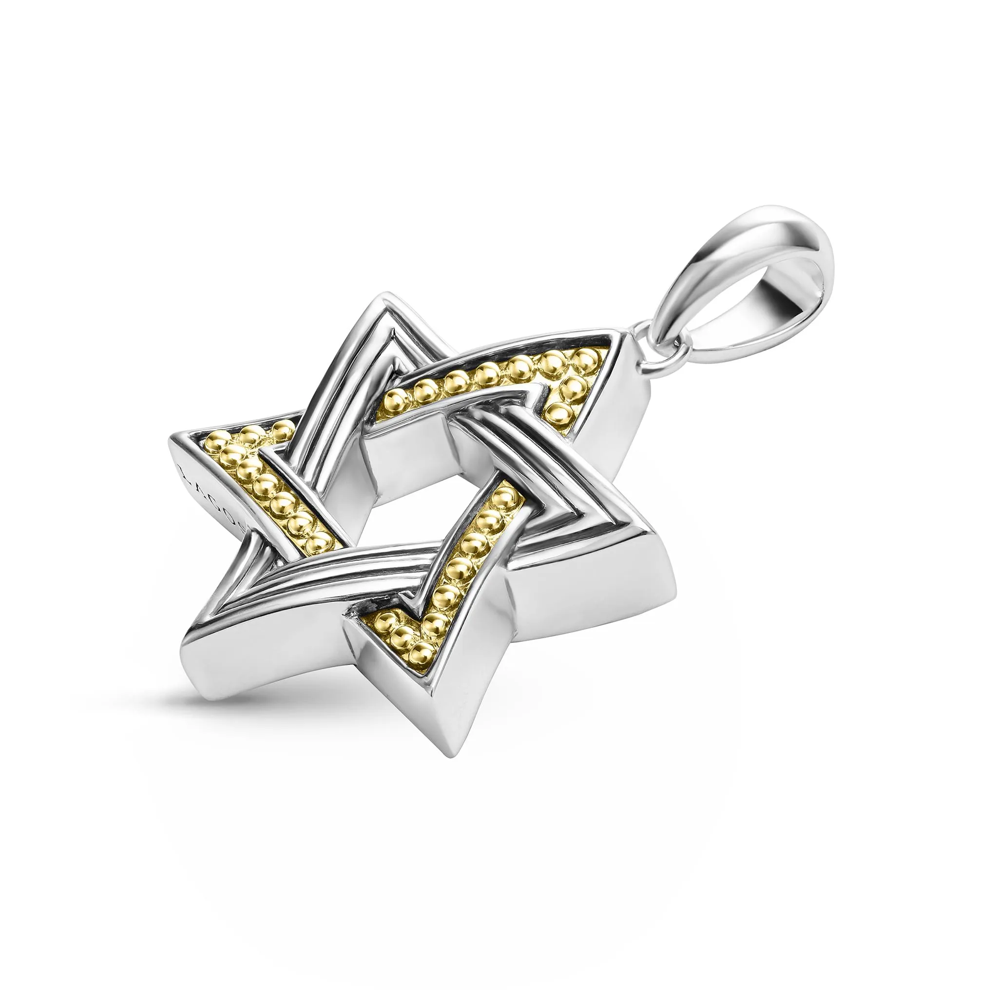 Anthem Large Two-Tone Star of David Amulet sold by LAGOS product image thumbnail 3