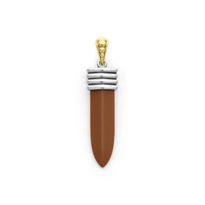 Anthem Matte Tan Ceramic Blade Amulet sold by LAGOS