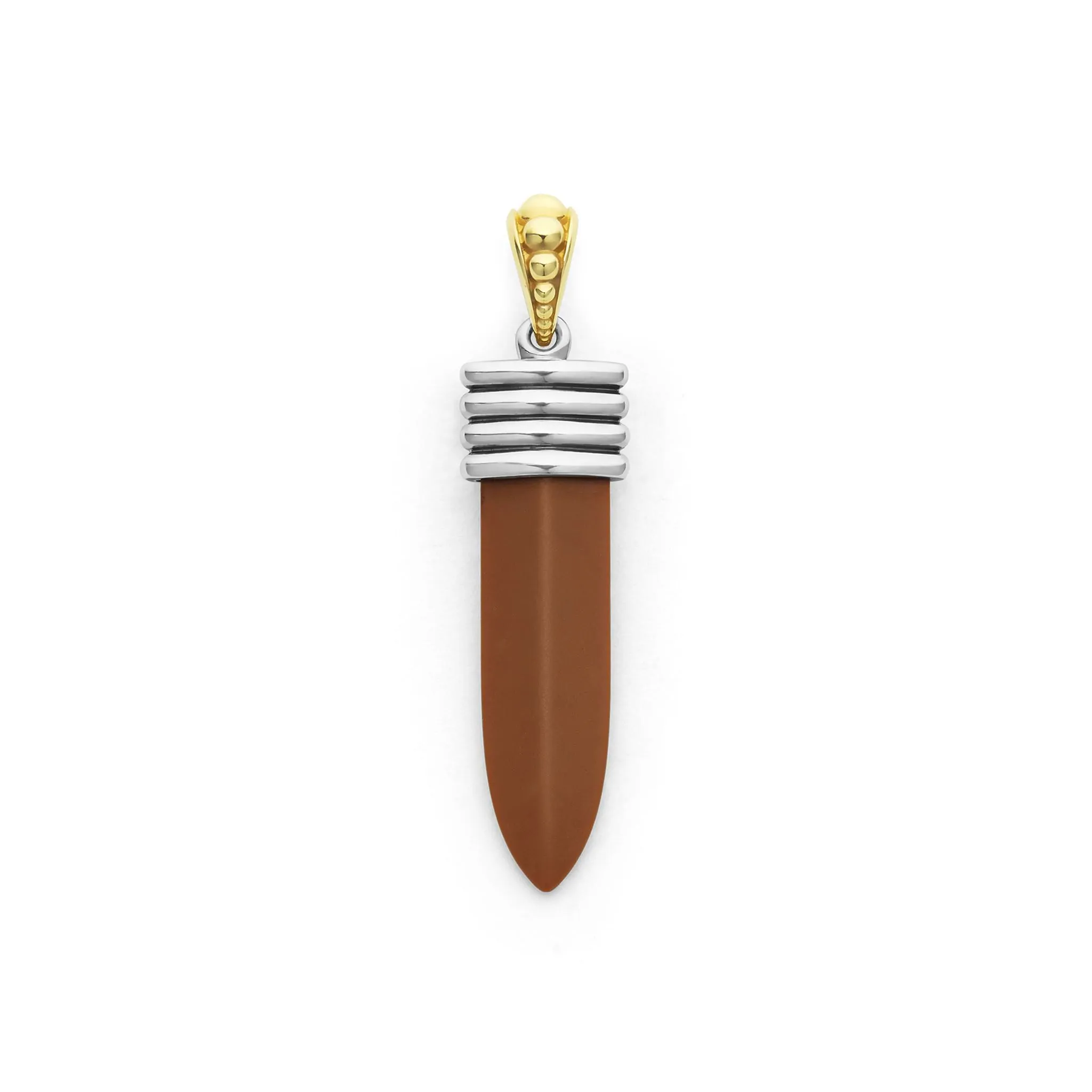 Anthem Matte Tan Ceramic Blade Amulet sold by LAGOS
