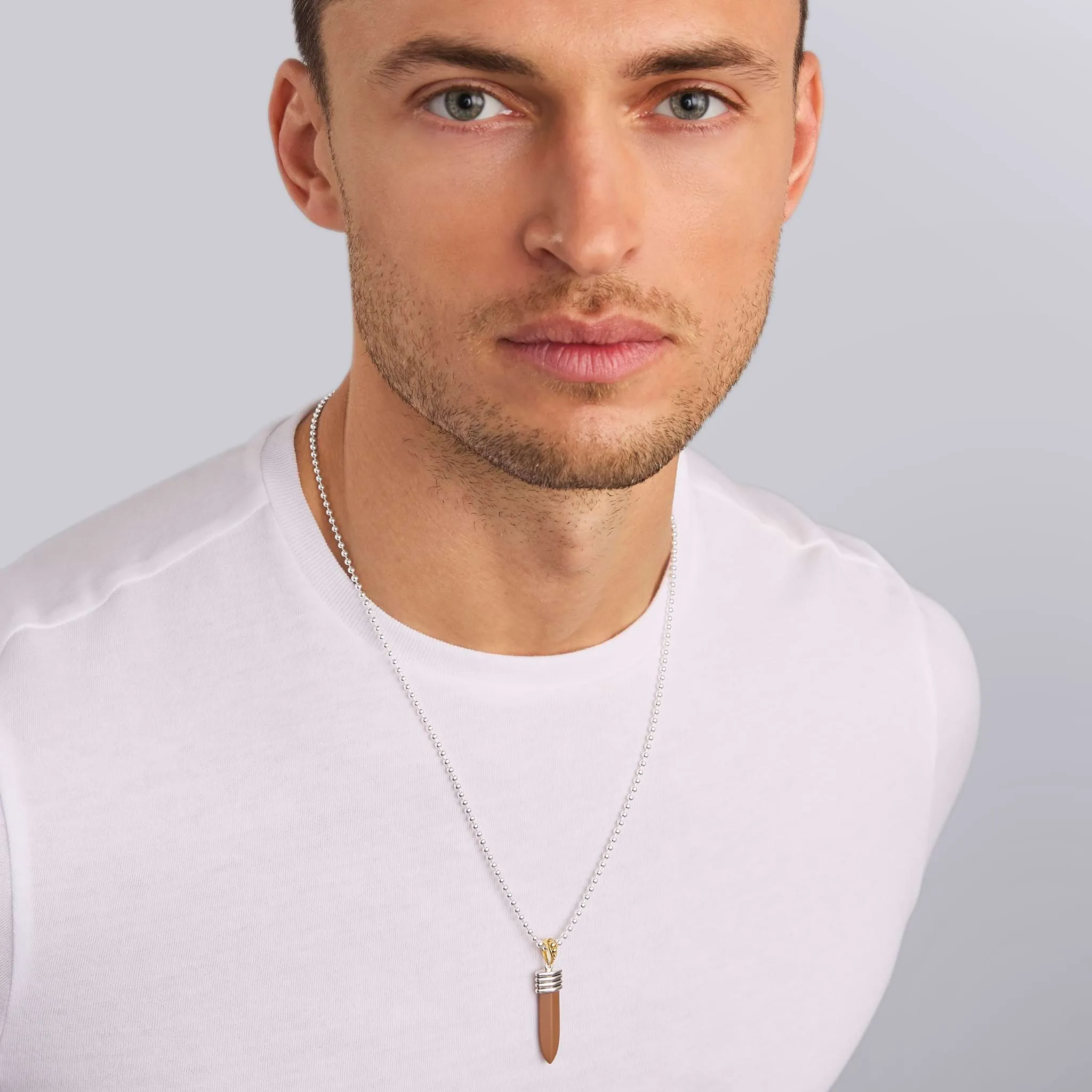 Anthem Matte Tan Ceramic Blade Amulet sold by LAGOS product image thumbnail 2