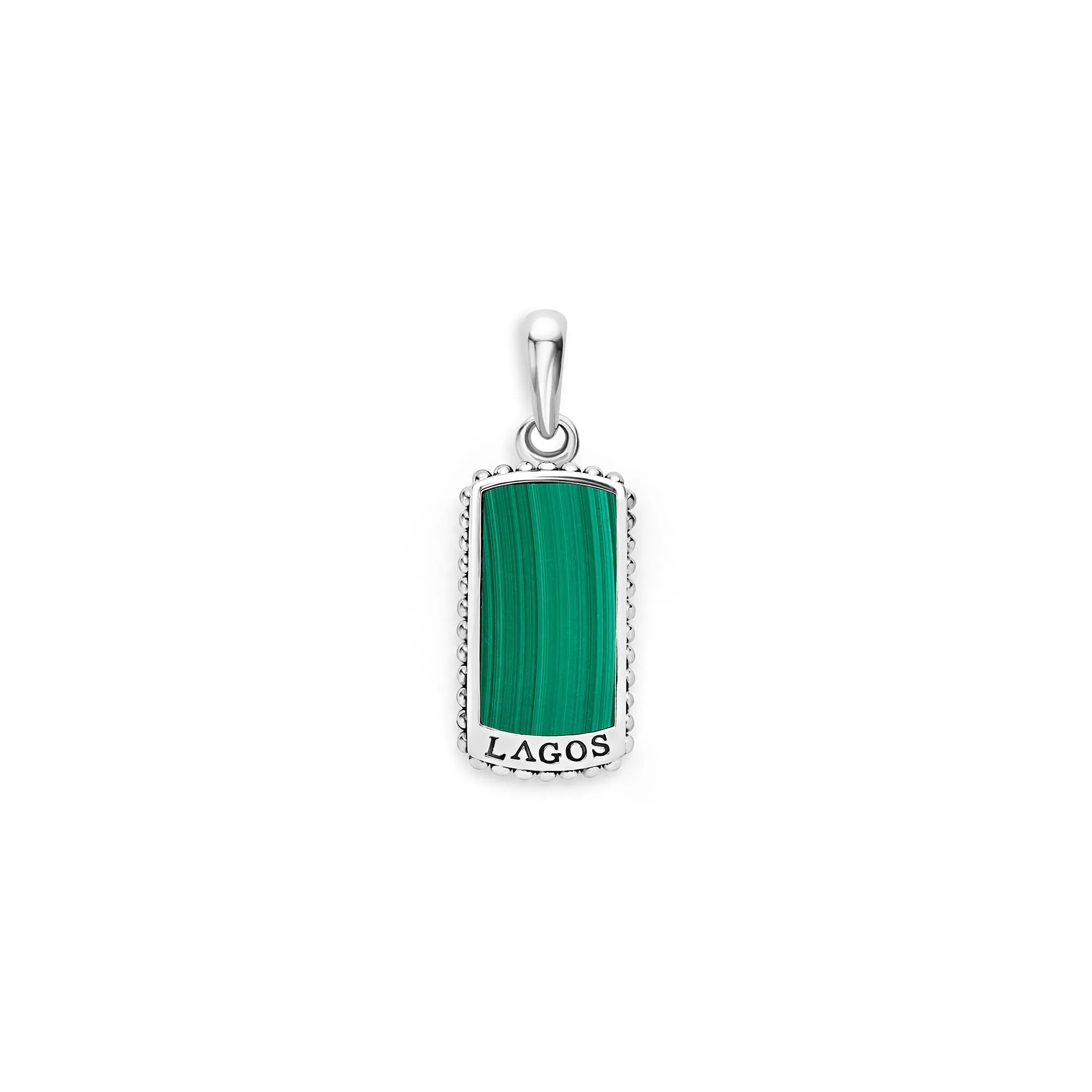 Anthem Malachite Tag Amulet sold by LAGOS