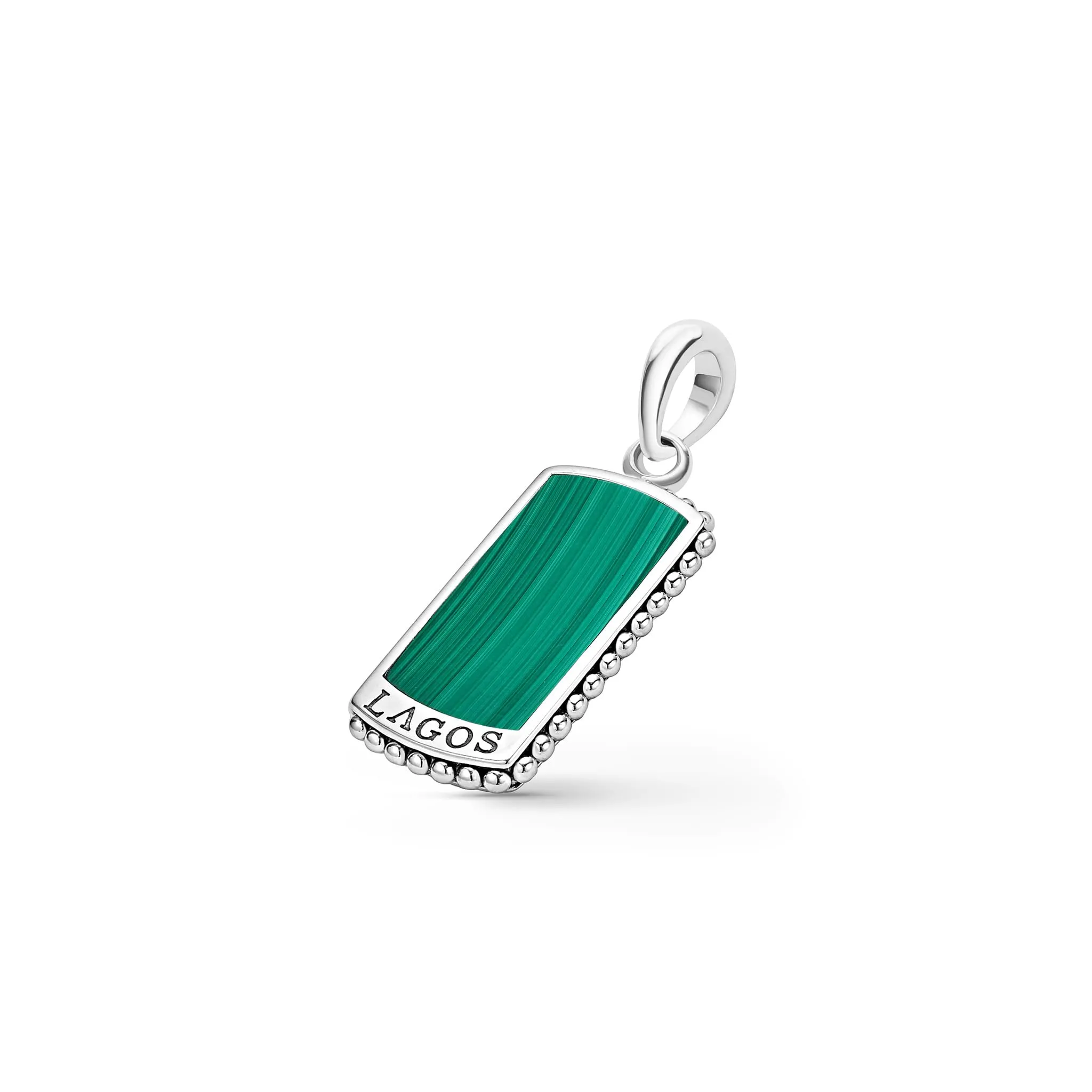Anthem Malachite Tag Amulet sold by LAGOS product image thumbnail 3