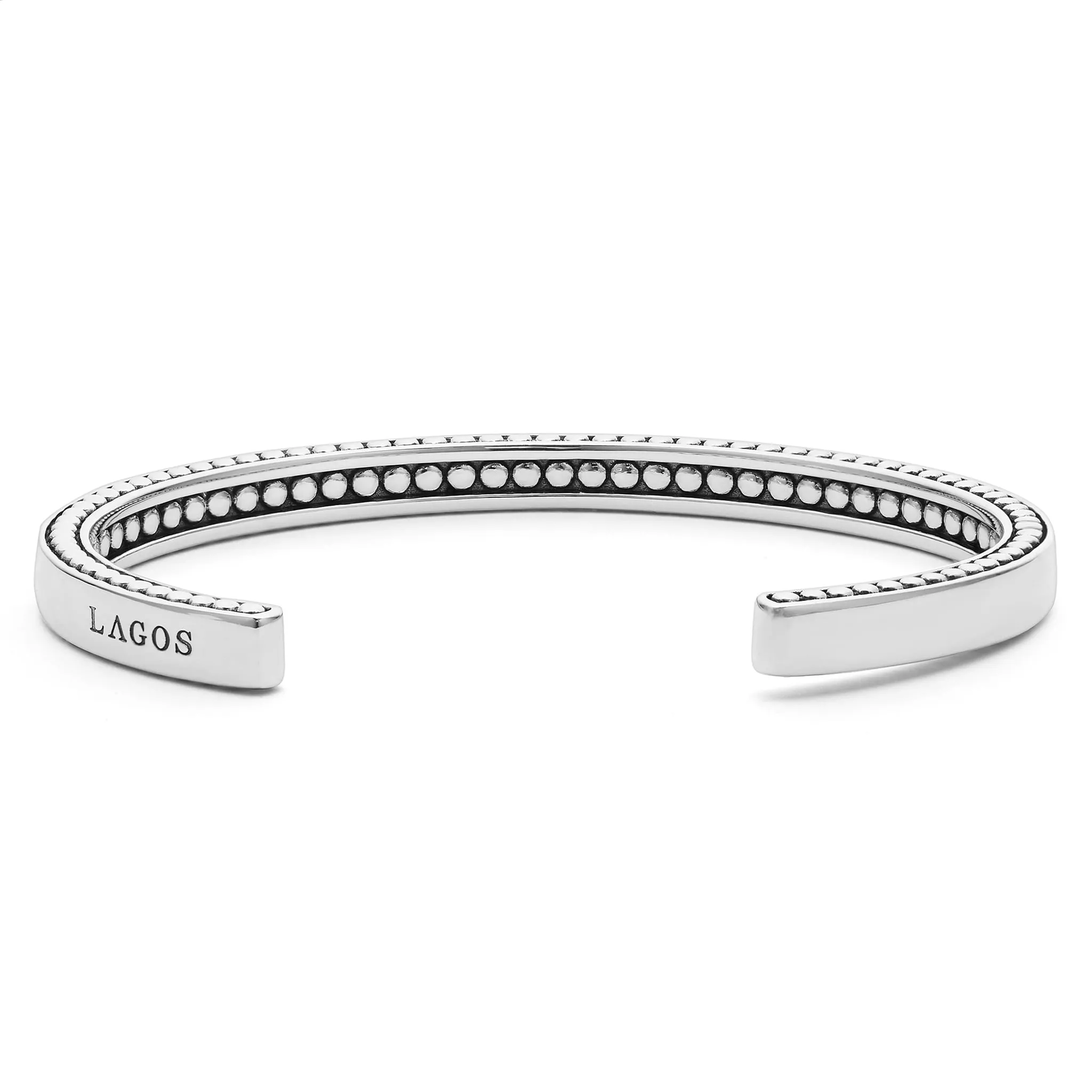 Anthem Silver Cuff Bracelet | 6mm sold by LAGOS product image thumbnail 4