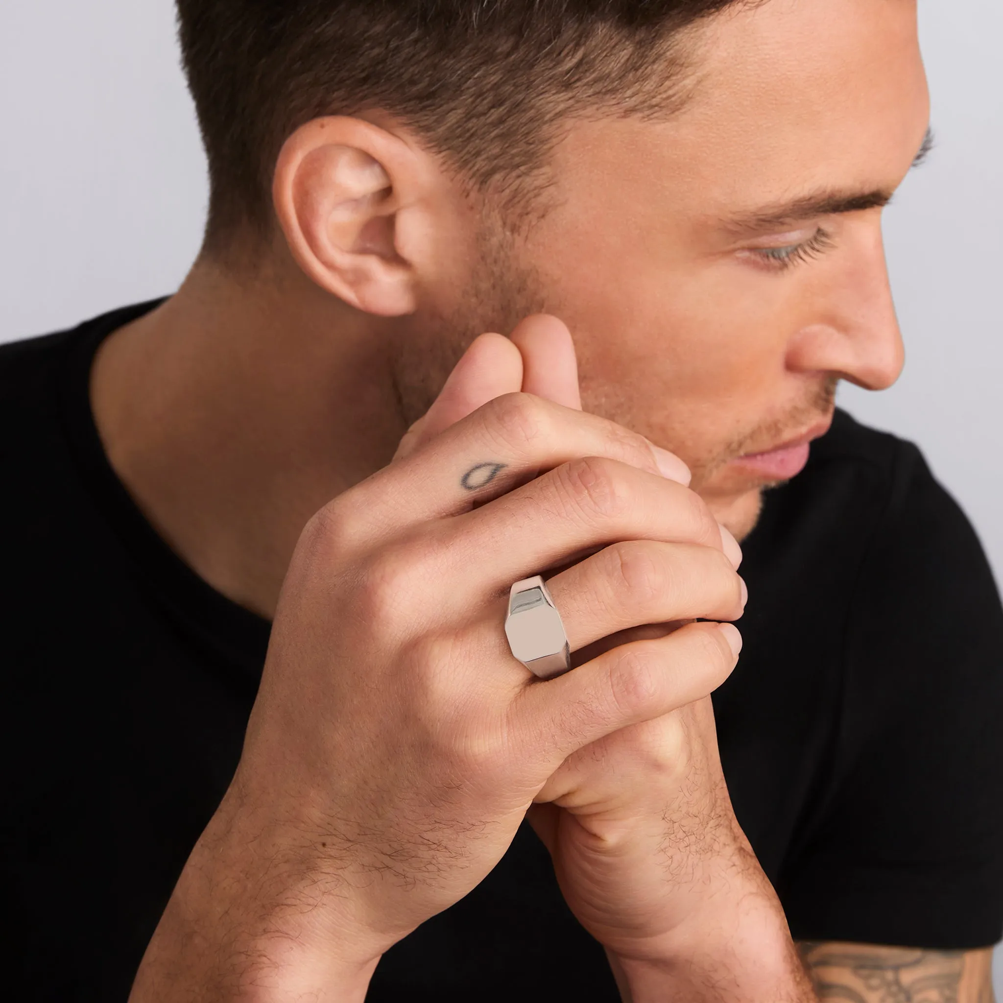 Anthem Octagon Signet Ring sold by LAGOS product image thumbnail 2