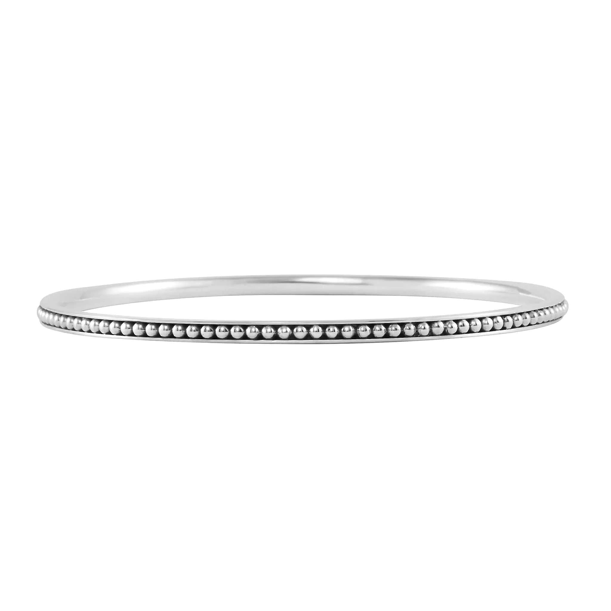 Caviar Spark Silver and Diamond Bangle Gift Set sold by LAGOS product image thumbnail 4