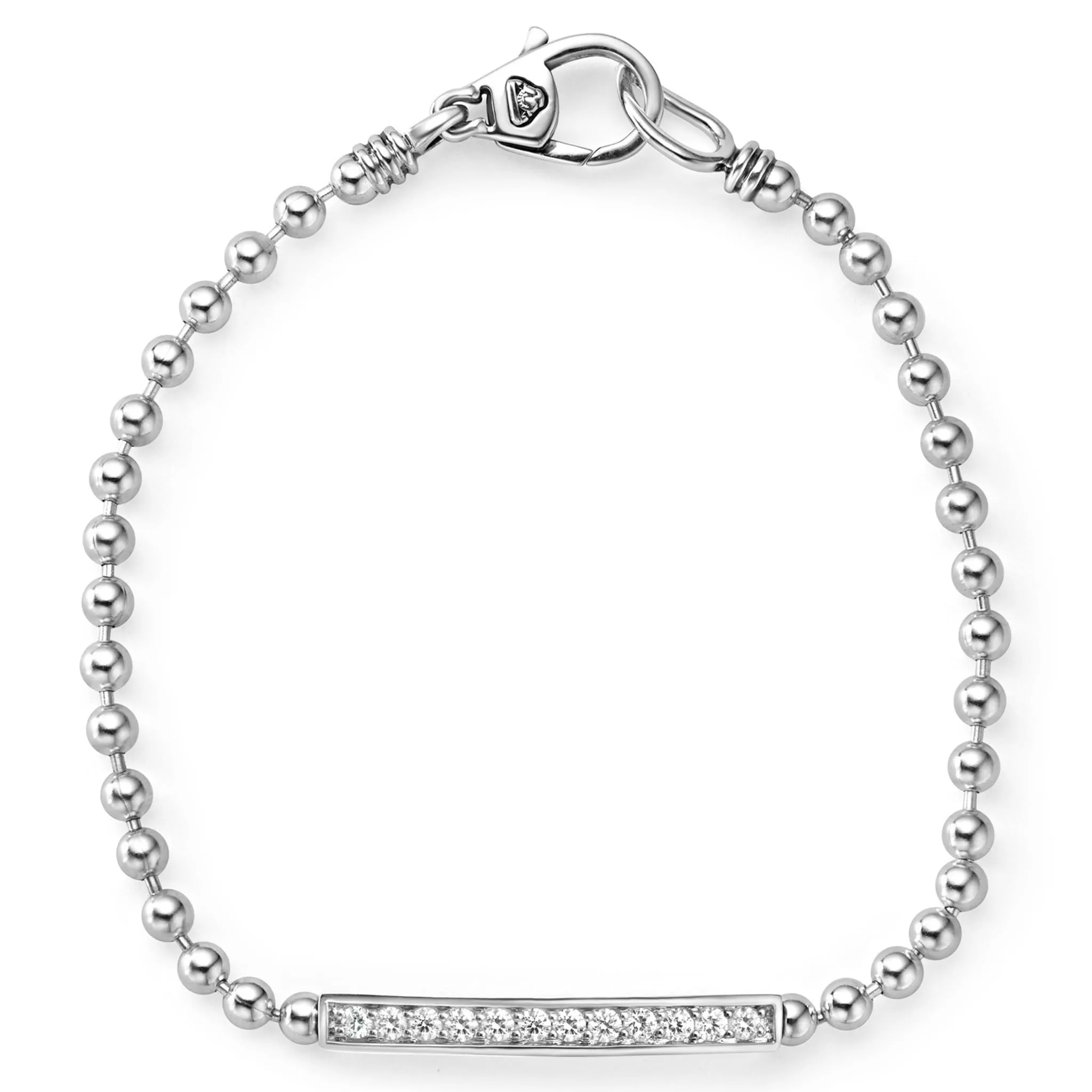 Caviar Spark Silver and Diamond Bangle Gift Set sold by LAGOS product image thumbnail 3