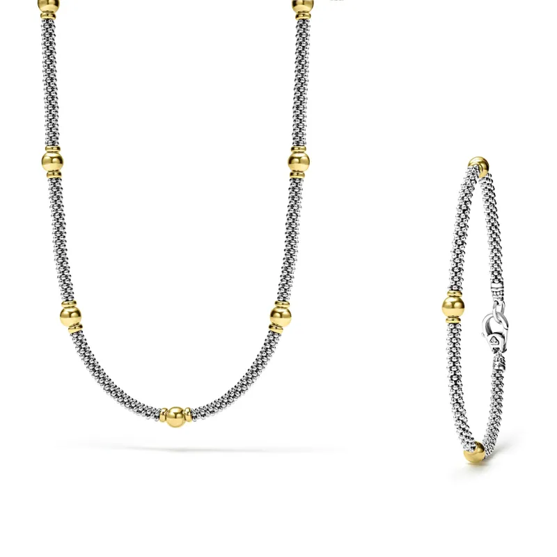Signature Caviar 18K Gold Caviar Beaded Gift Set sold by LAGOS