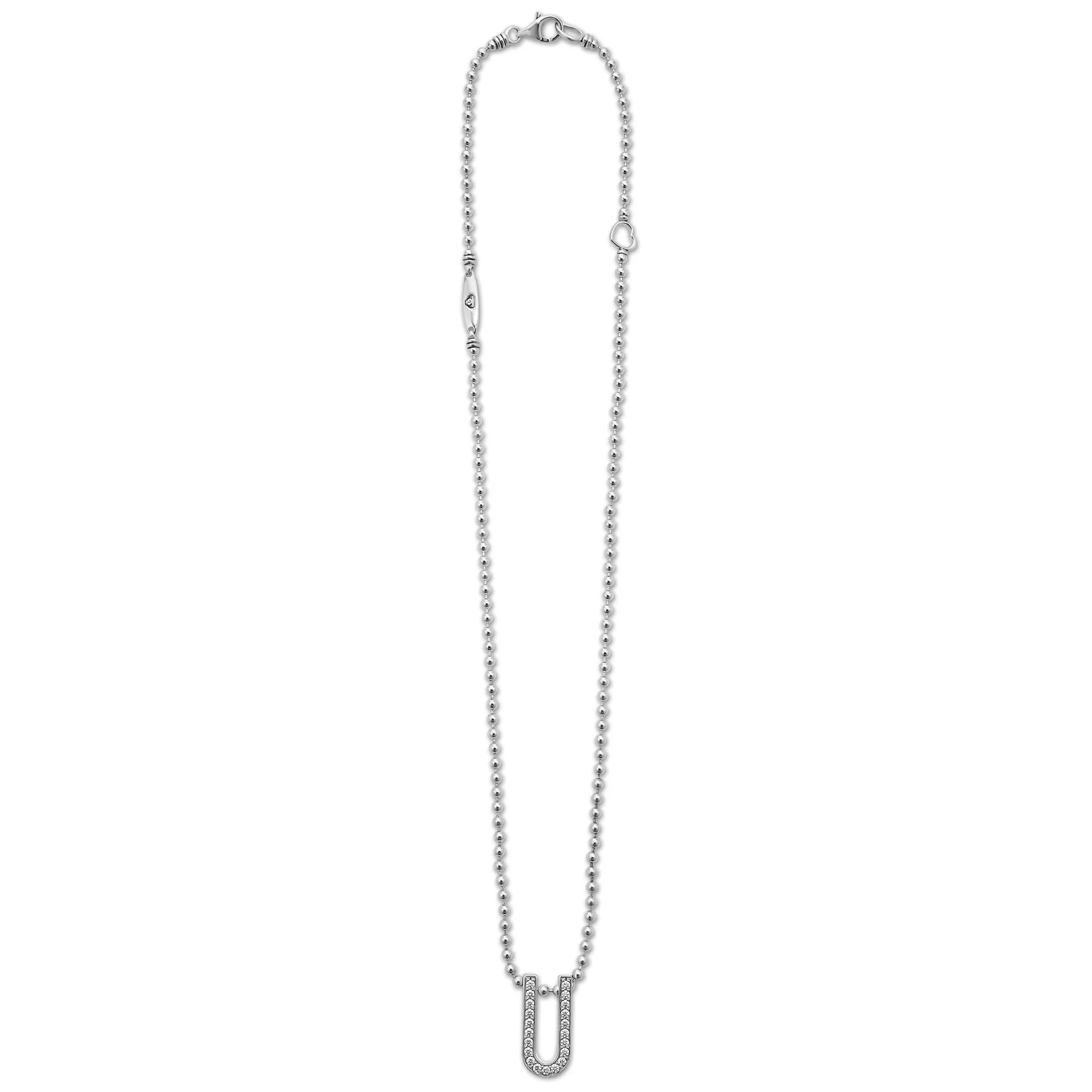 Caviar Spark Large Linear Diamond Pendant Necklace sold by LAGOS product image thumbnail 3