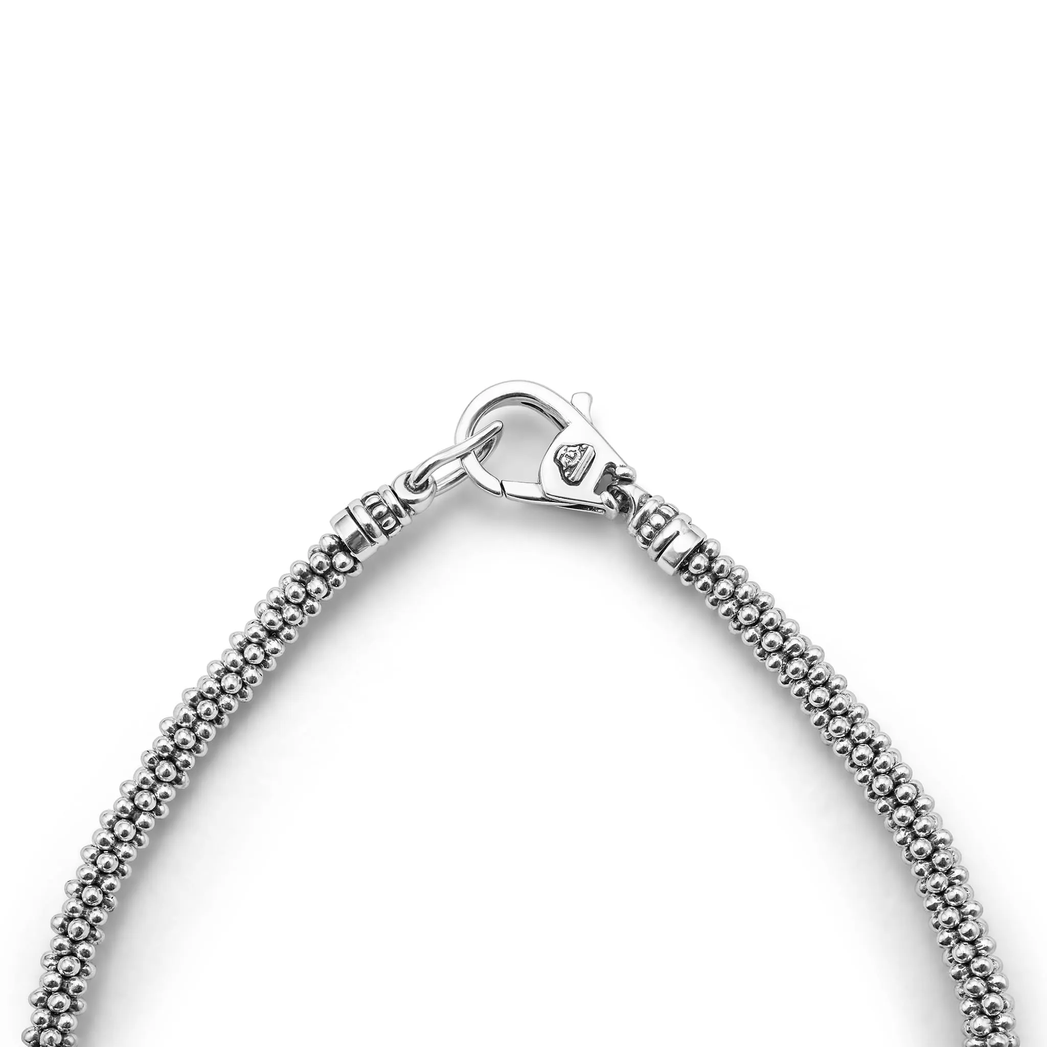 Signature Caviar Two-Tone Station Bracelet | 3mm sold by LAGOS product image thumbnail 4