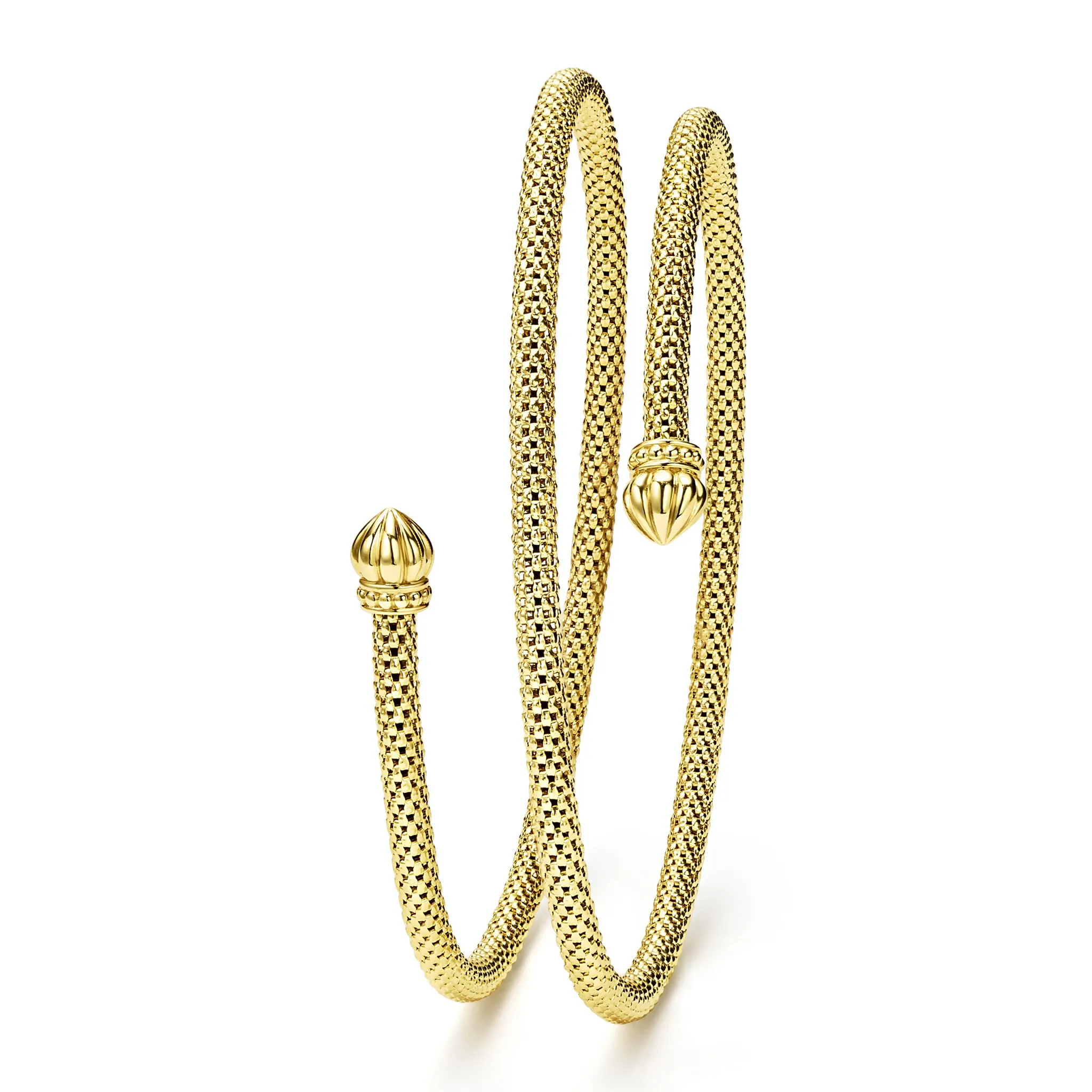 Signature Caviar 18K Gold Double Wrap Bracelet sold by LAGOS product image thumbnail 5