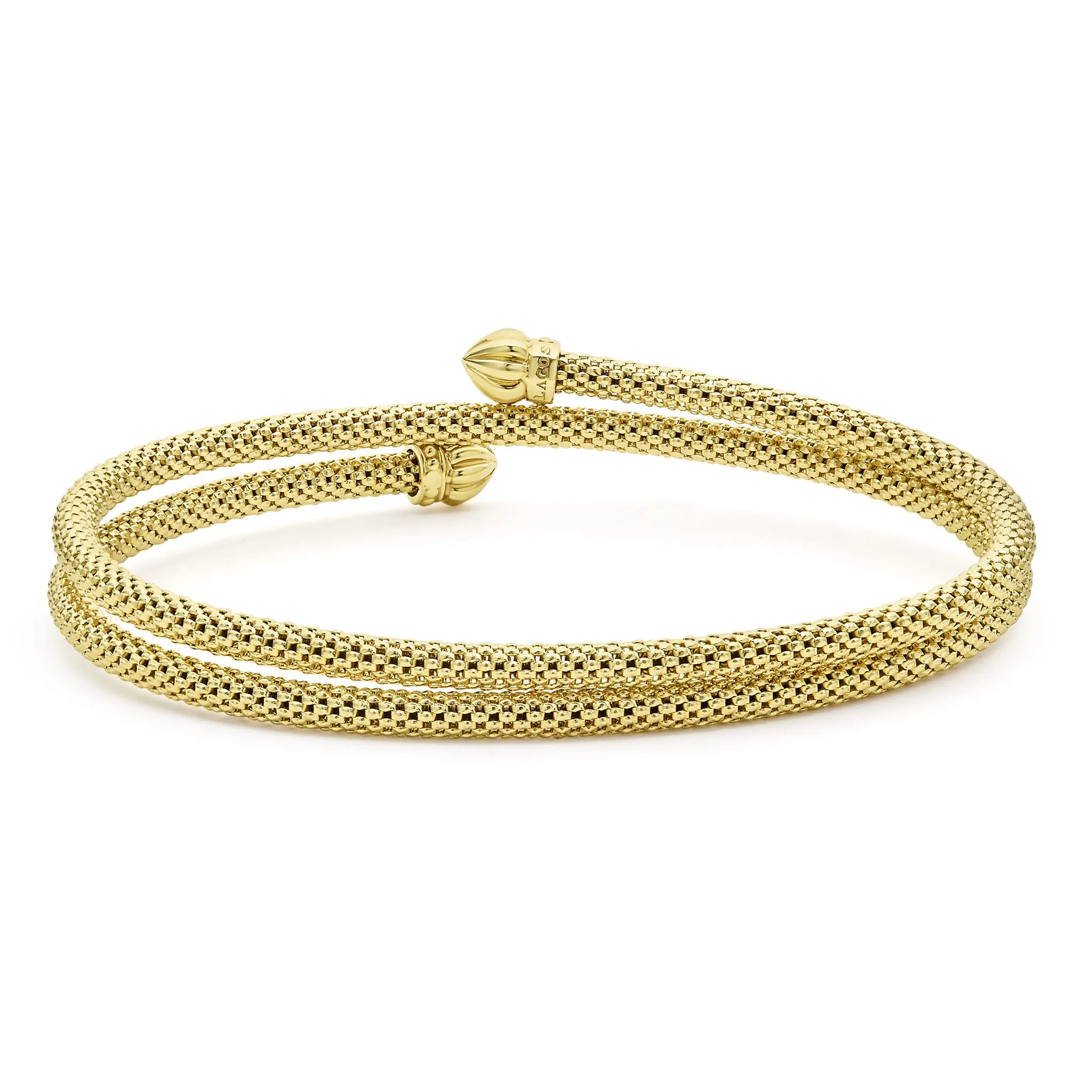 Signature Caviar 18K Gold Double Wrap Bracelet sold by LAGOS product image thumbnail 4