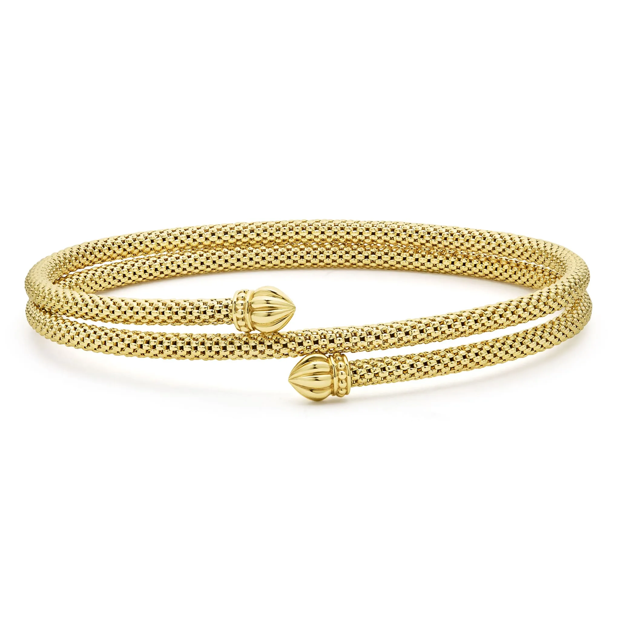 Signature Caviar 18K Gold Double Wrap Bracelet sold by LAGOS