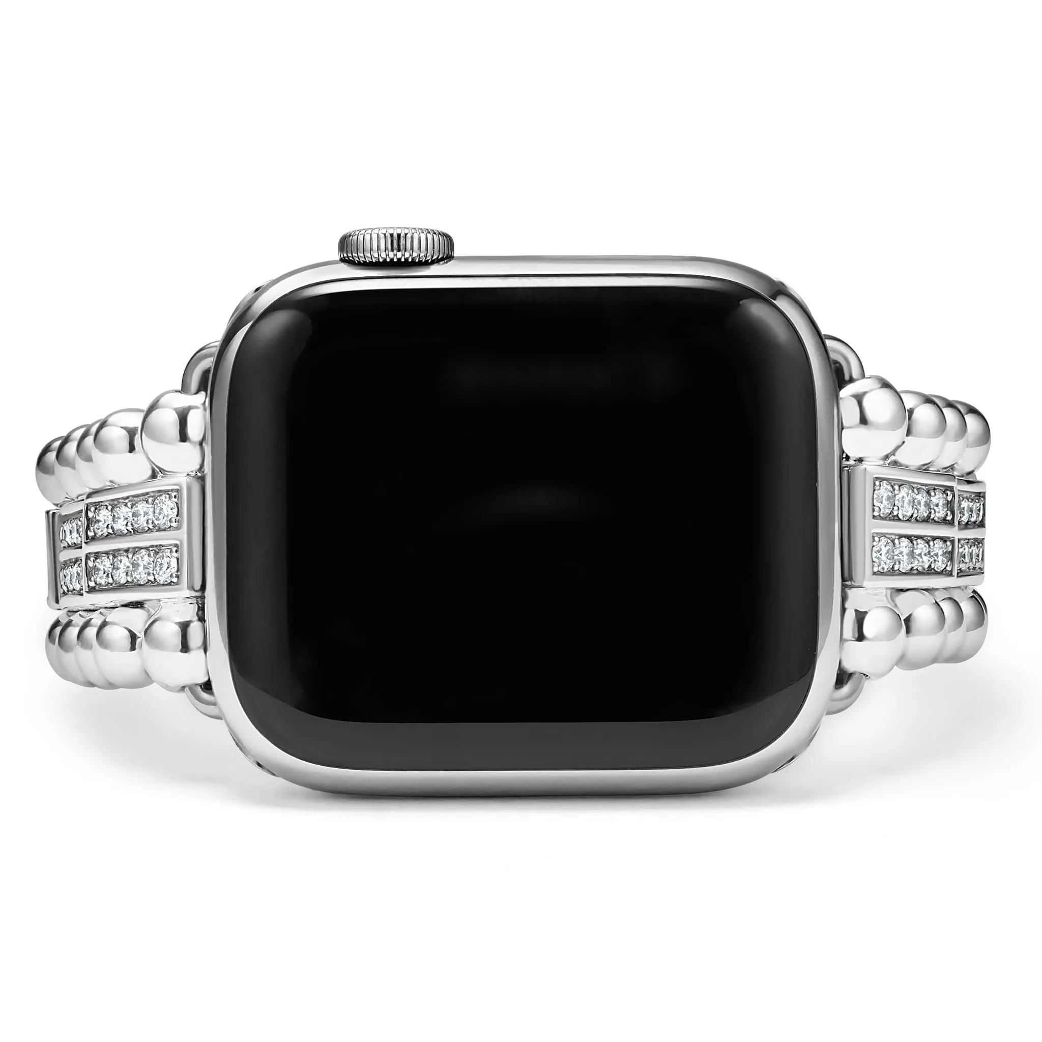 Smart Caviar Sterling Silver Two-Row Diamond Watch Bracelet - 38-45mm sold by LAGOS product image thumbnail 4