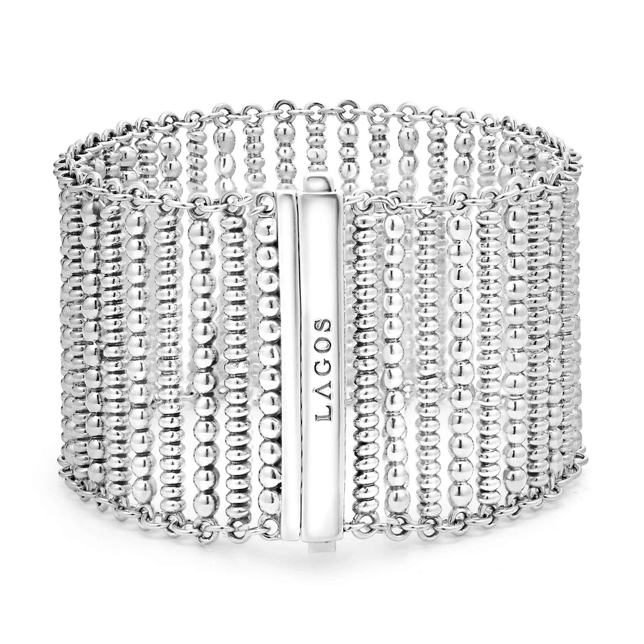 Signature Caviar Caviar Beaded Statement Bracelet | 38mm sold by LAGOS product image thumbnail 4