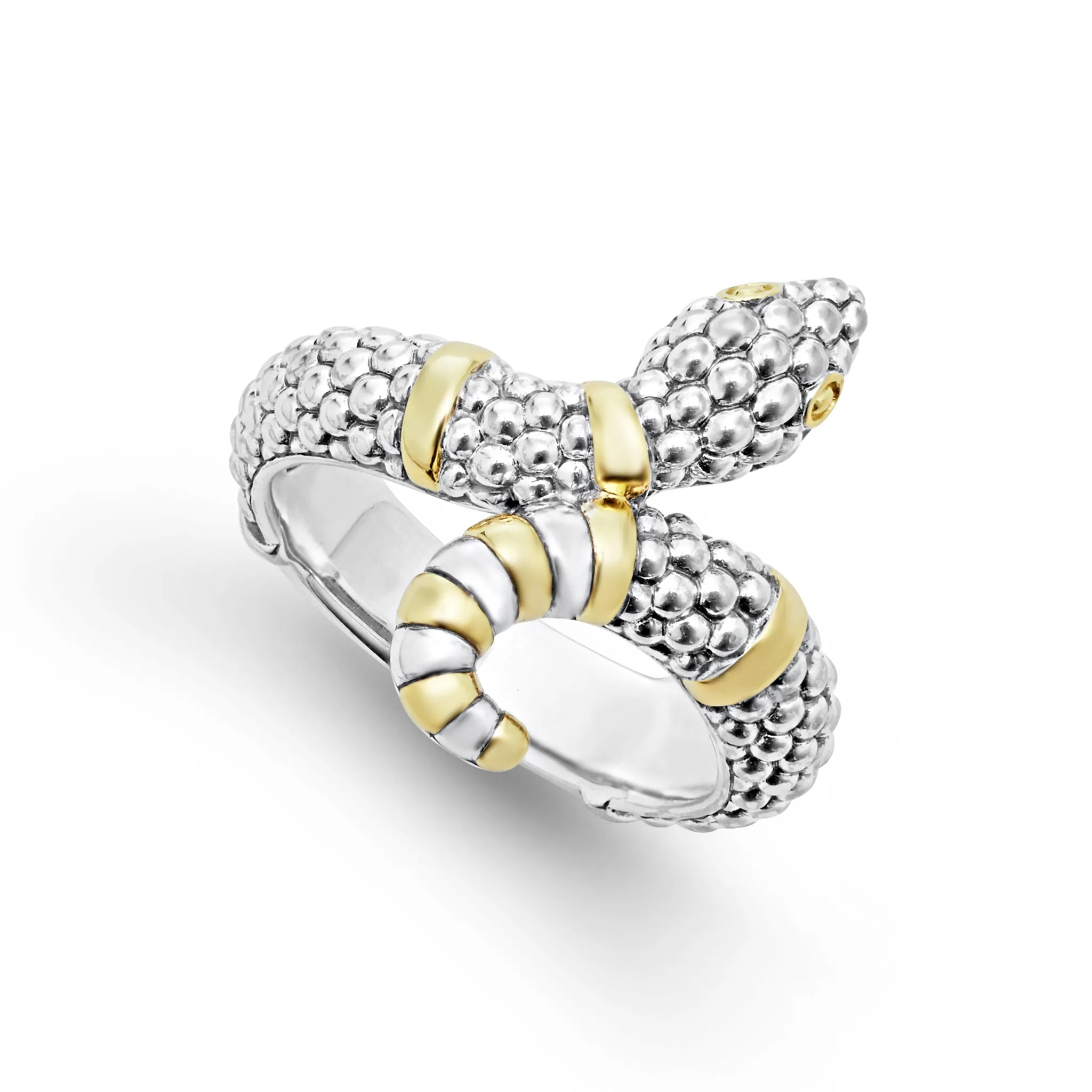 Rare Wonders Two-Tone Snake Ring sold by LAGOS