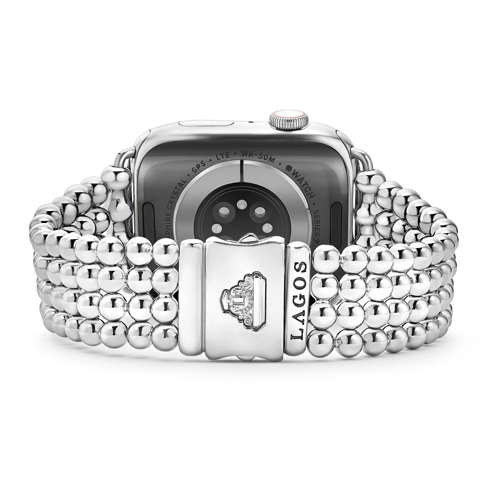 Smart Caviar Stainless Steel Infinite Caviar Beaded Watch Bracelet - 42mm-49mm sold by LAGOS product image thumbnail 4