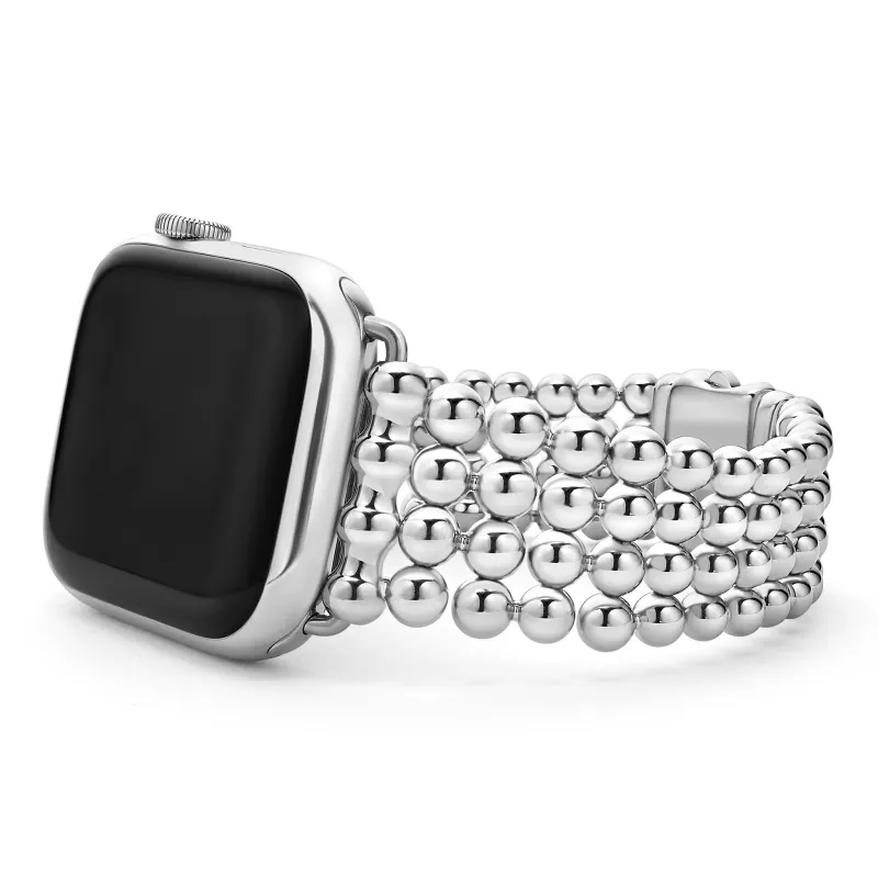 Smart Caviar Stainless Steel Infinite Caviar Beaded Watch Bracelet - 42mm-49mm sold by LAGOS