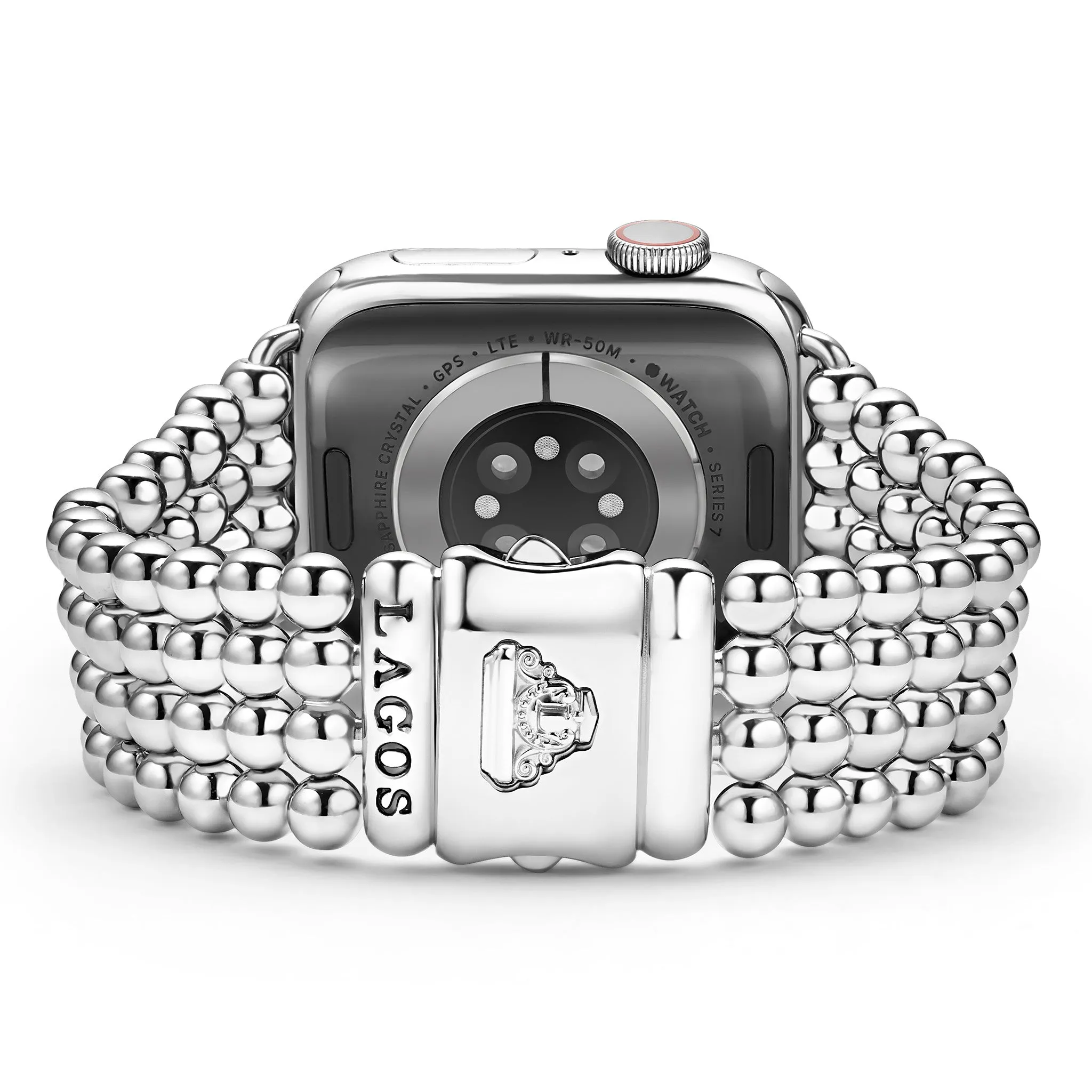 Smart Caviar Stainless Steel Infinite Caviar Beaded Watch Bracelet - 38-45mm sold by LAGOS product image thumbnail 5