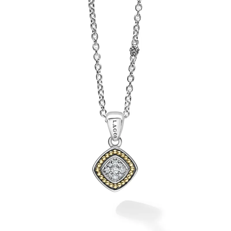 Rittenhouse Two-Tone Diamond Pendant Necklace sold by LAGOS