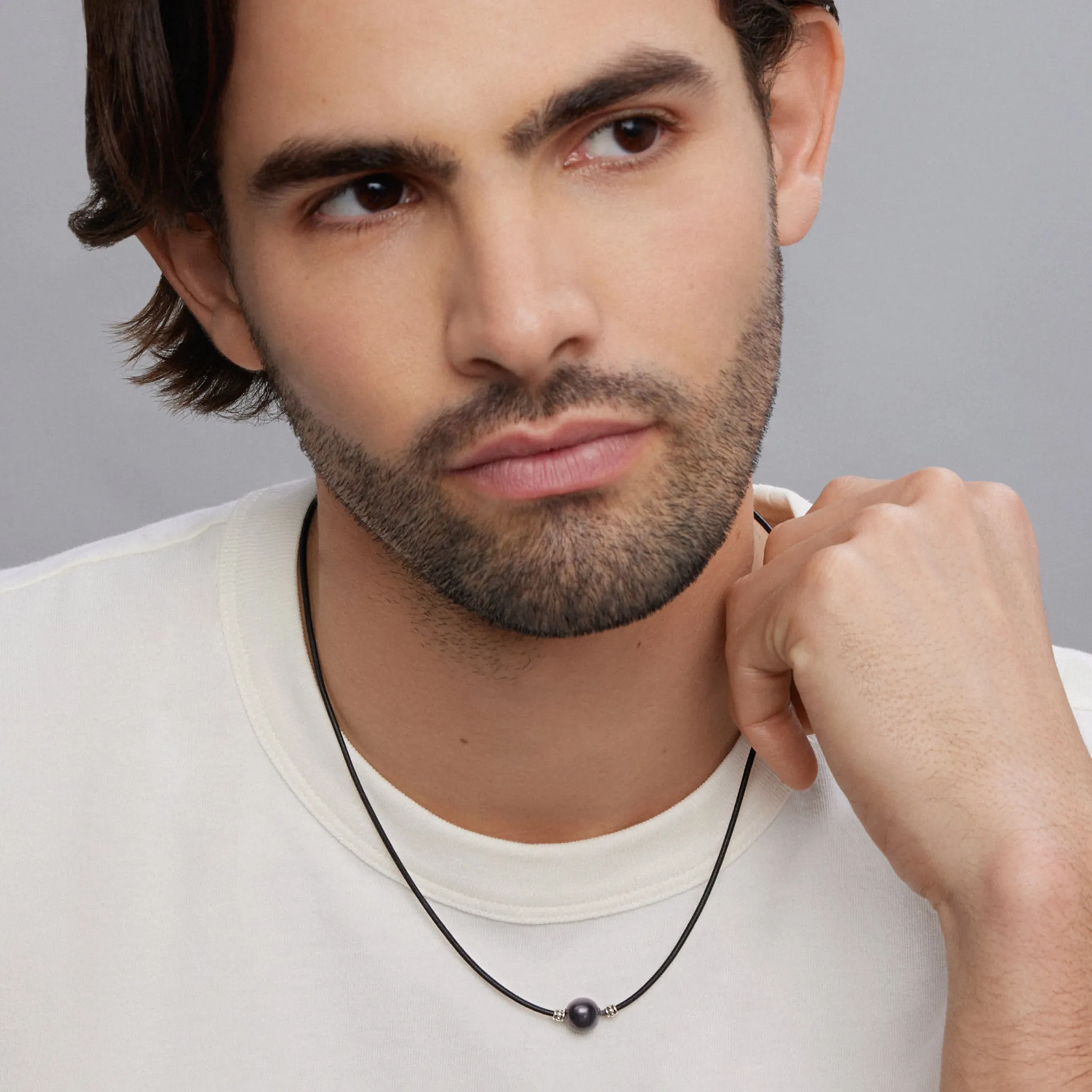 Anthem Single Tahitian Black Pearl Necklace sold by LAGOS product image thumbnail 2