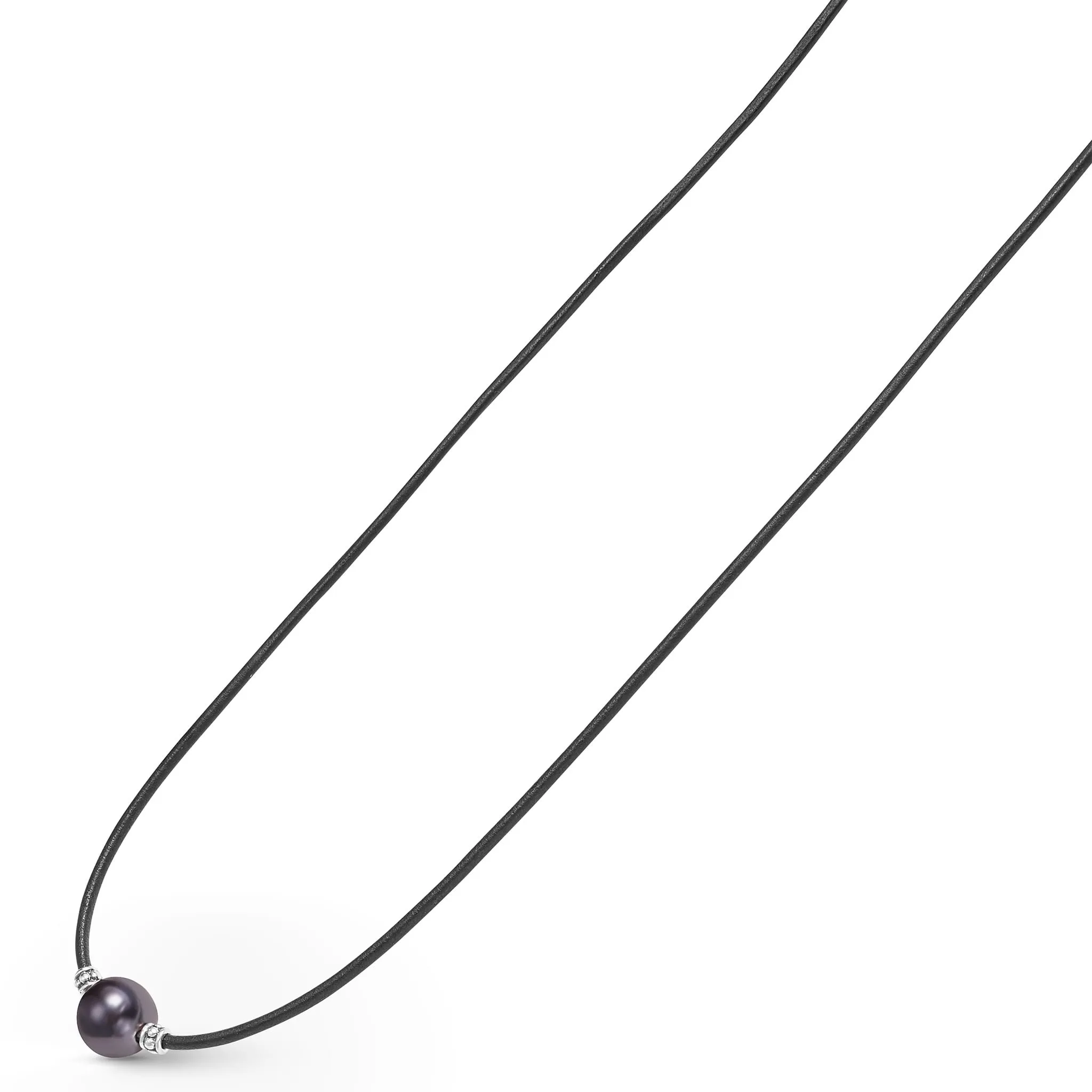 Anthem Single Tahitian Black Pearl Necklace sold by LAGOS product image thumbnail 4