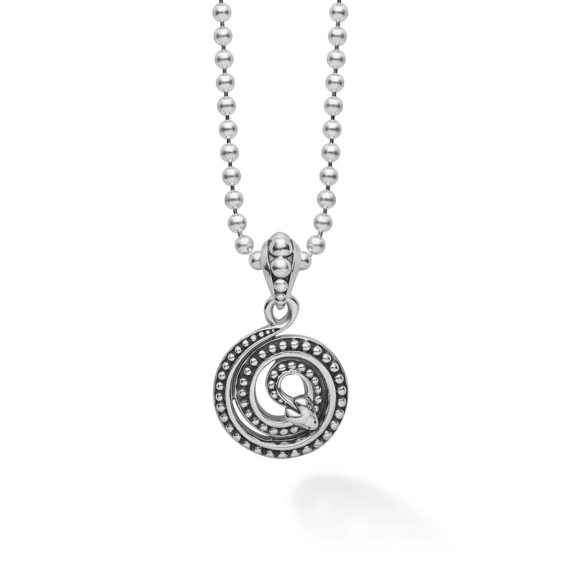 Anthem Coiled Serpent Amulet Necklace sold by LAGOS