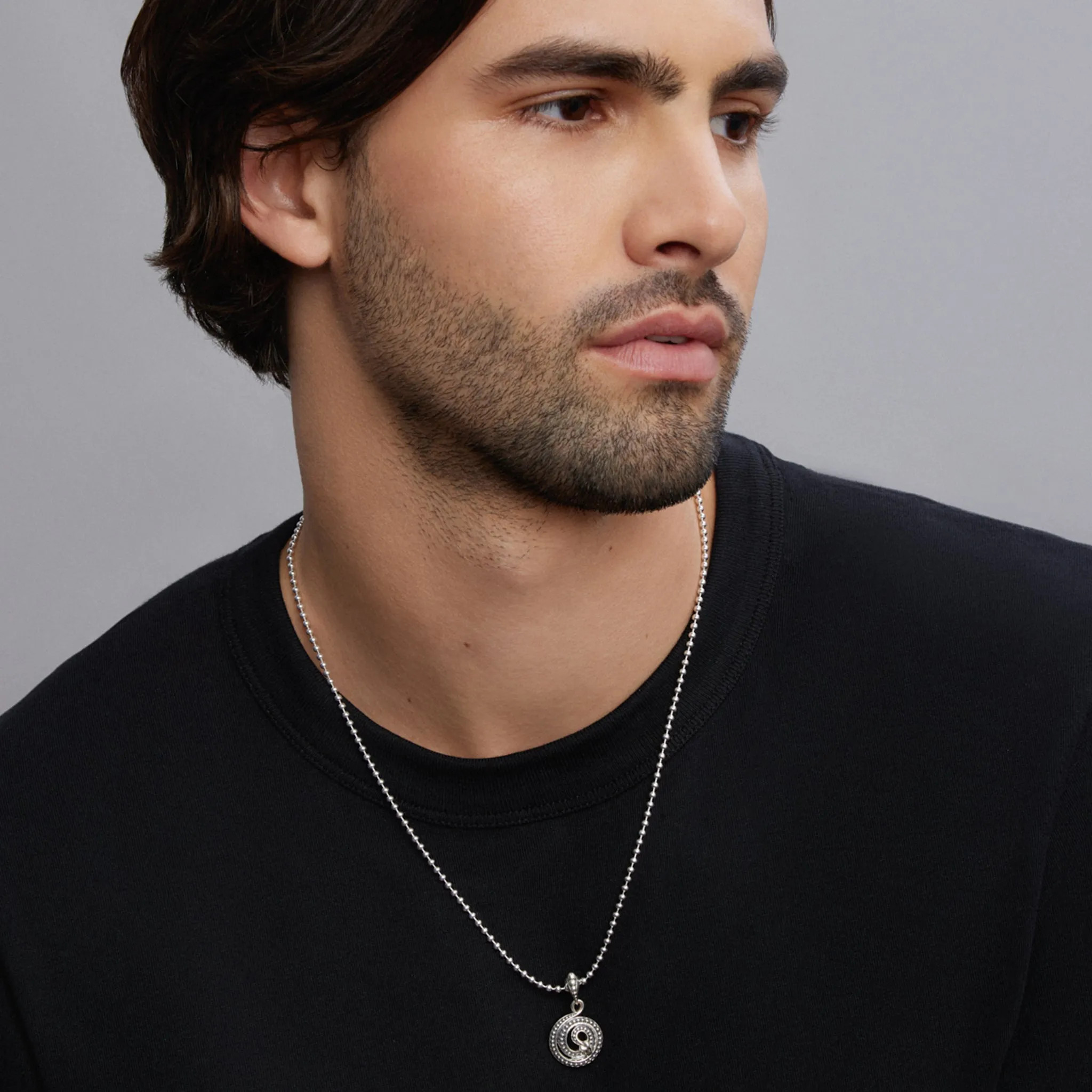 Anthem Coiled Serpent Amulet Necklace sold by LAGOS product image thumbnail 2