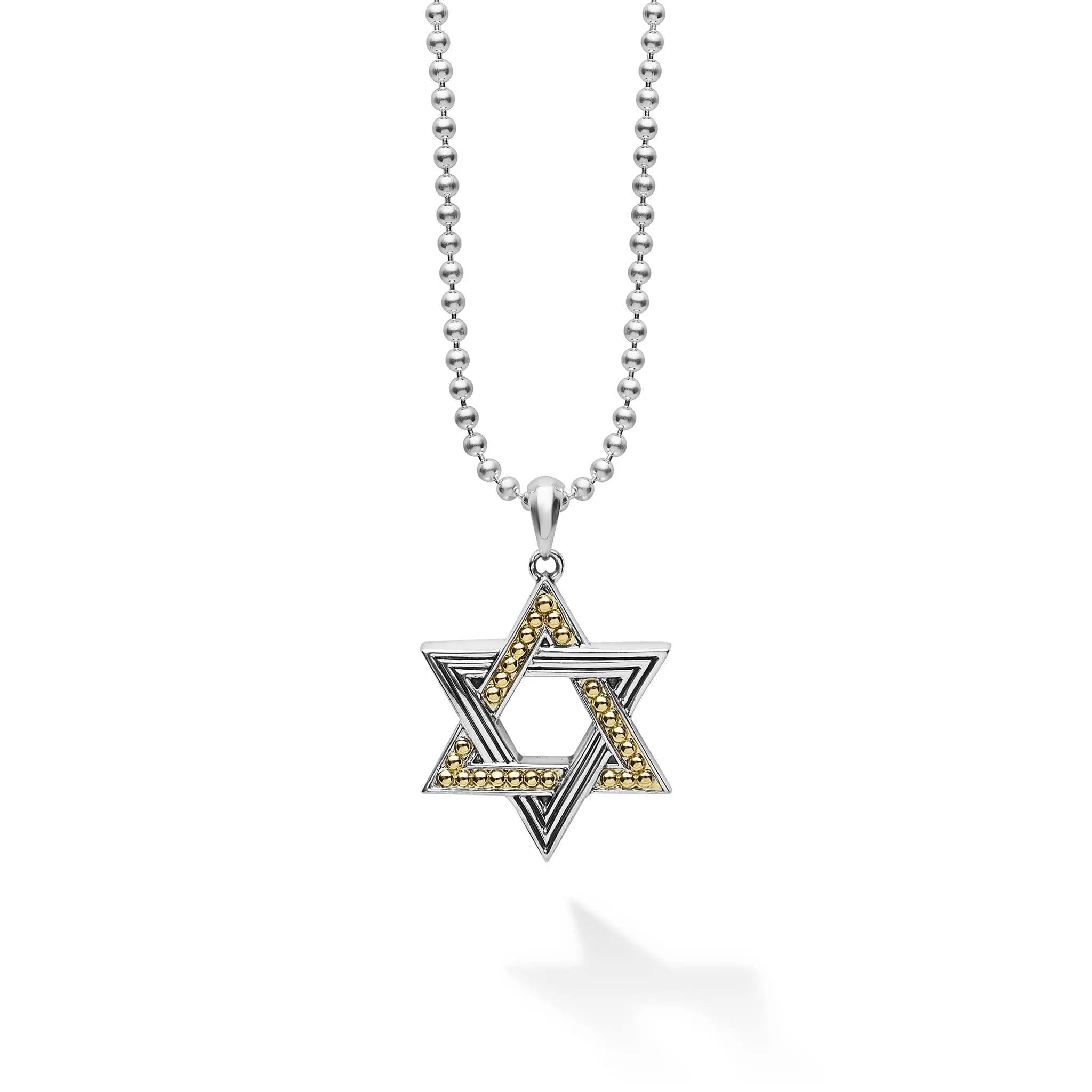 Anthem Two-Tone Star of David Amulet Necklace sold by LAGOS