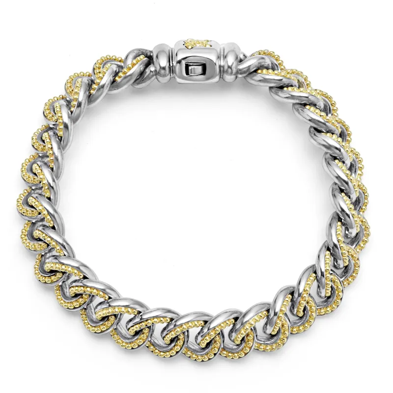 Anthem Two-Tone Curb Chain Bracelet sold by LAGOS