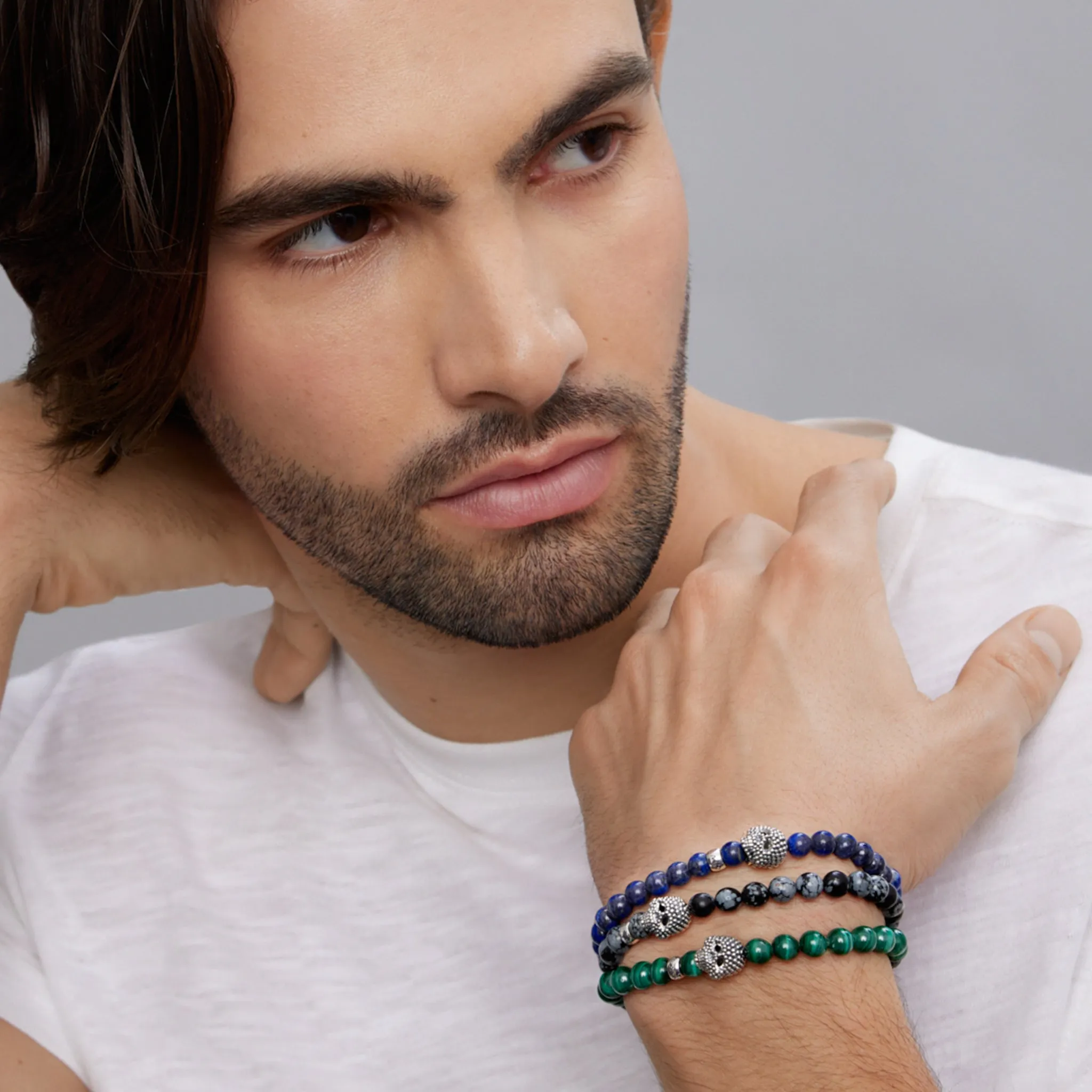 Anthem Gemstone Skull Stretch Bracelet Gift Set sold by LAGOS product image thumbnail 2