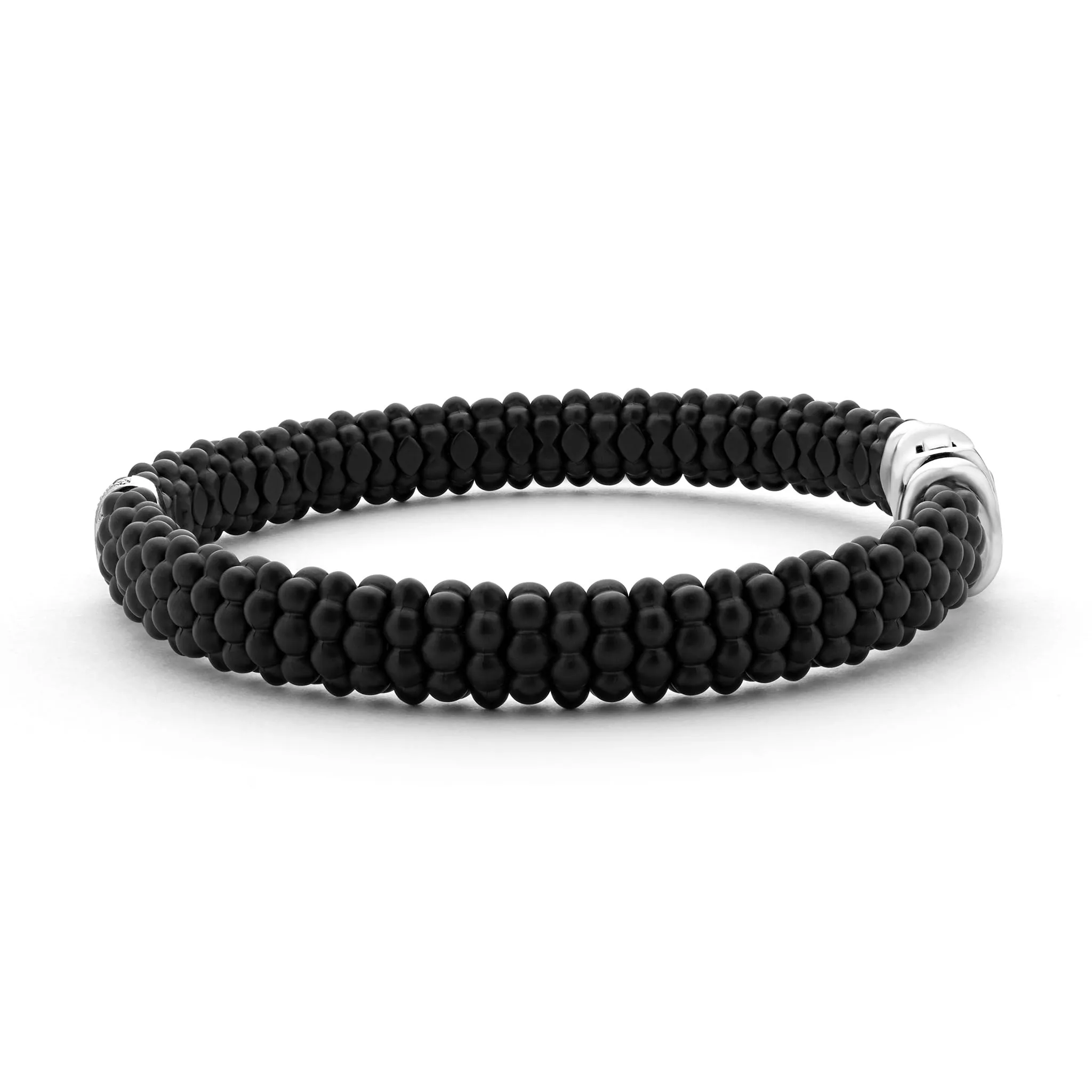 Black Caviar Single Station Matte Ceramic Diamond Bracelet | 9mm sold by LAGOS product image thumbnail 3