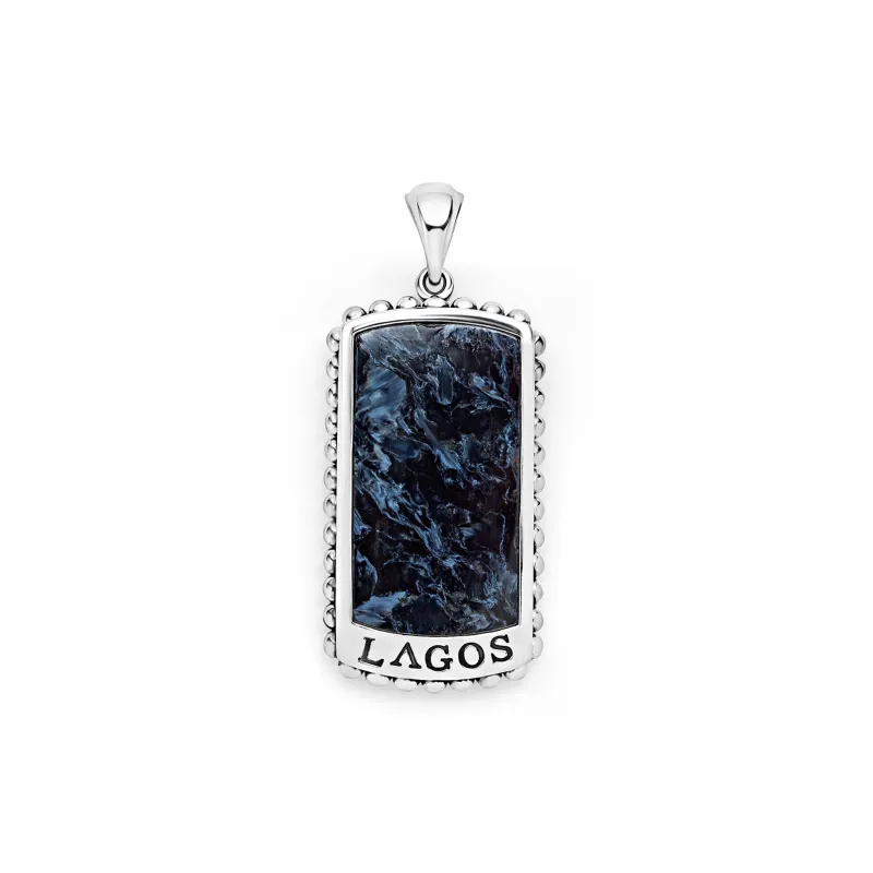 Anthem Pietersite Tag Amulet sold by LAGOS