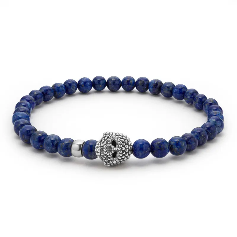 Anthem Lapis Skull Bead Bracelet sold by LAGOS