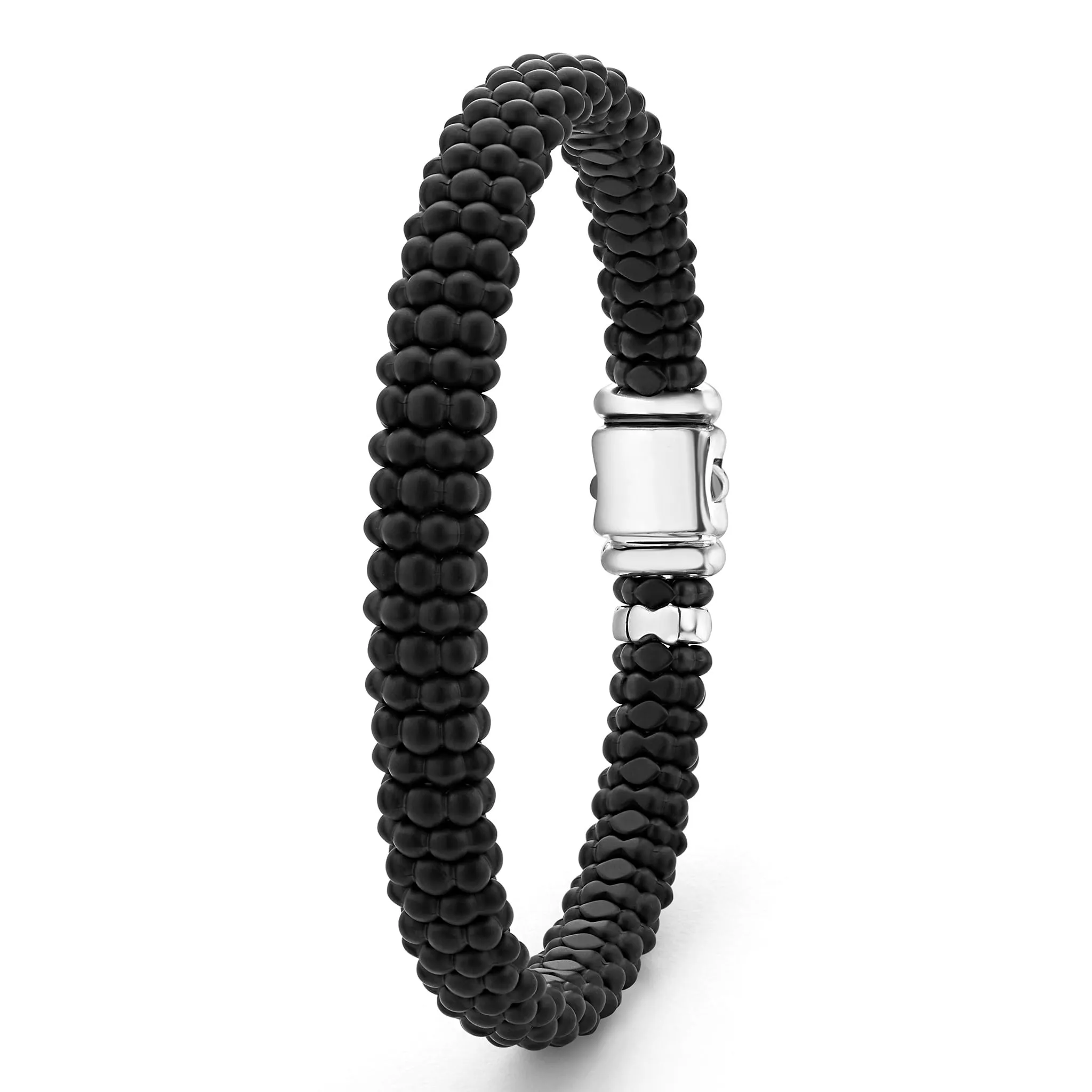 Black Caviar Matte Ceramic Beaded Bracelet | 9mm sold by LAGOS product image thumbnail 5